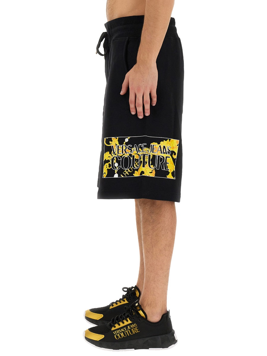 VERSACE JEANS COUTURE Bermuda Shorts with Logo - Size L