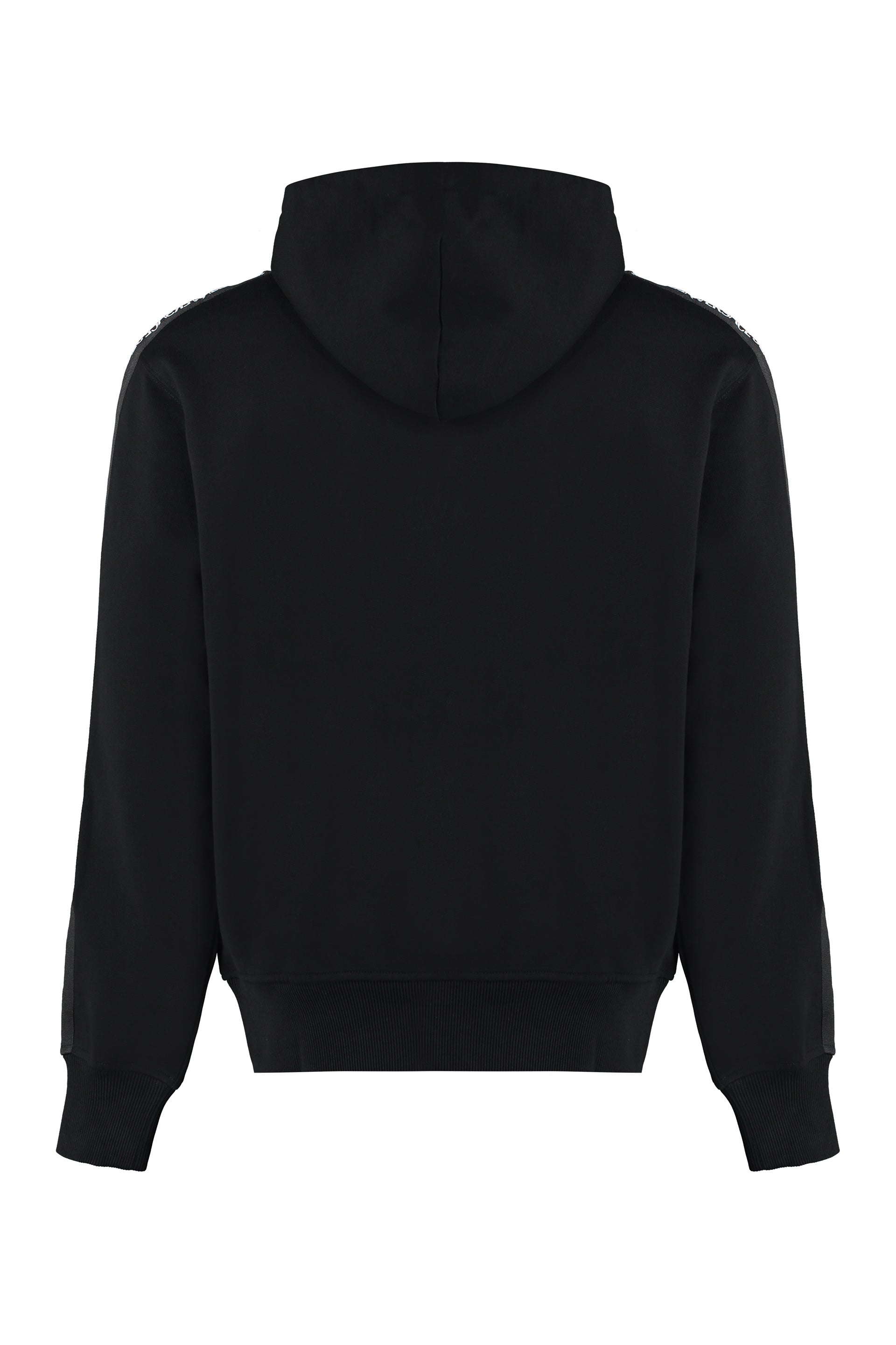 VERSACE JEANS COUTURE Full Zip Hoodie with Contrasting Logoed Bands