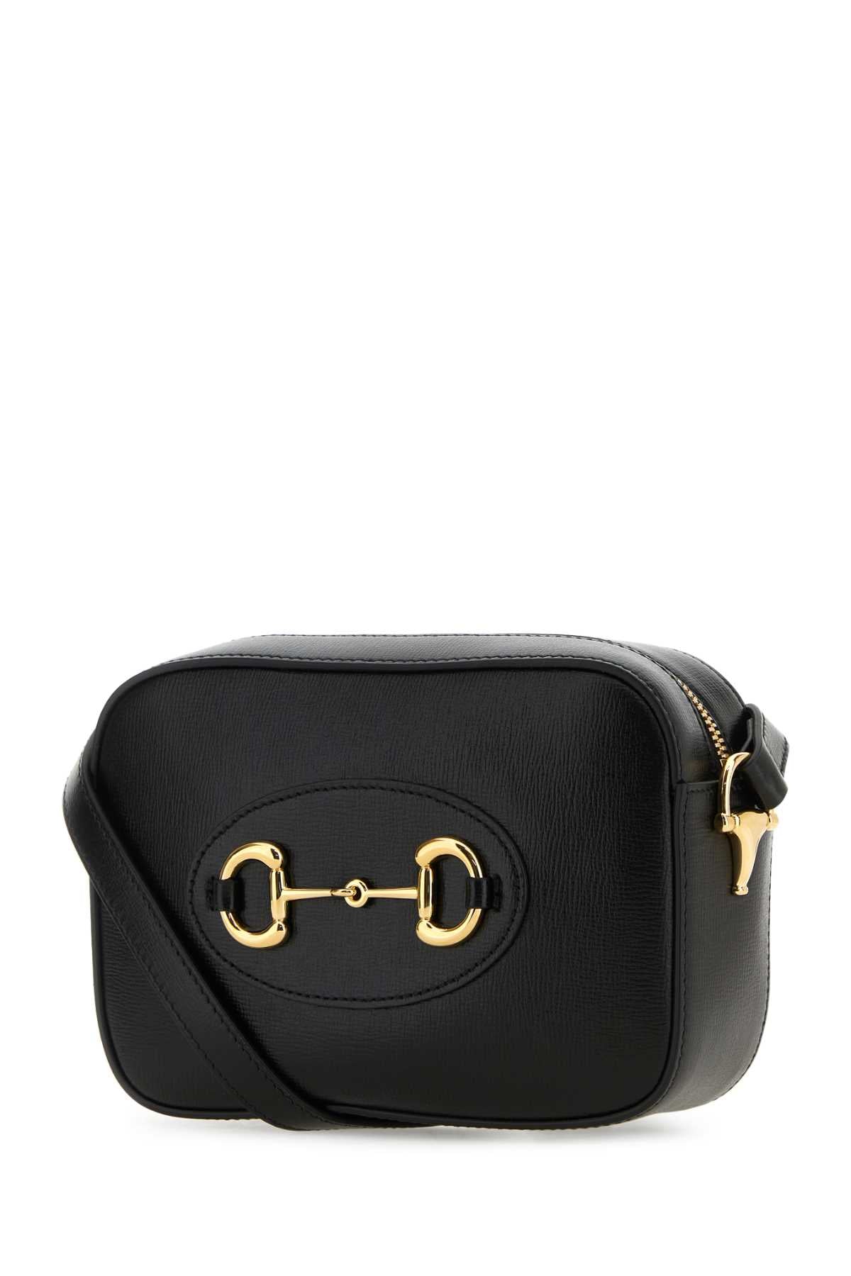 GUCCI Leather Horsebit 1955 Crossbody Mini Handbag
