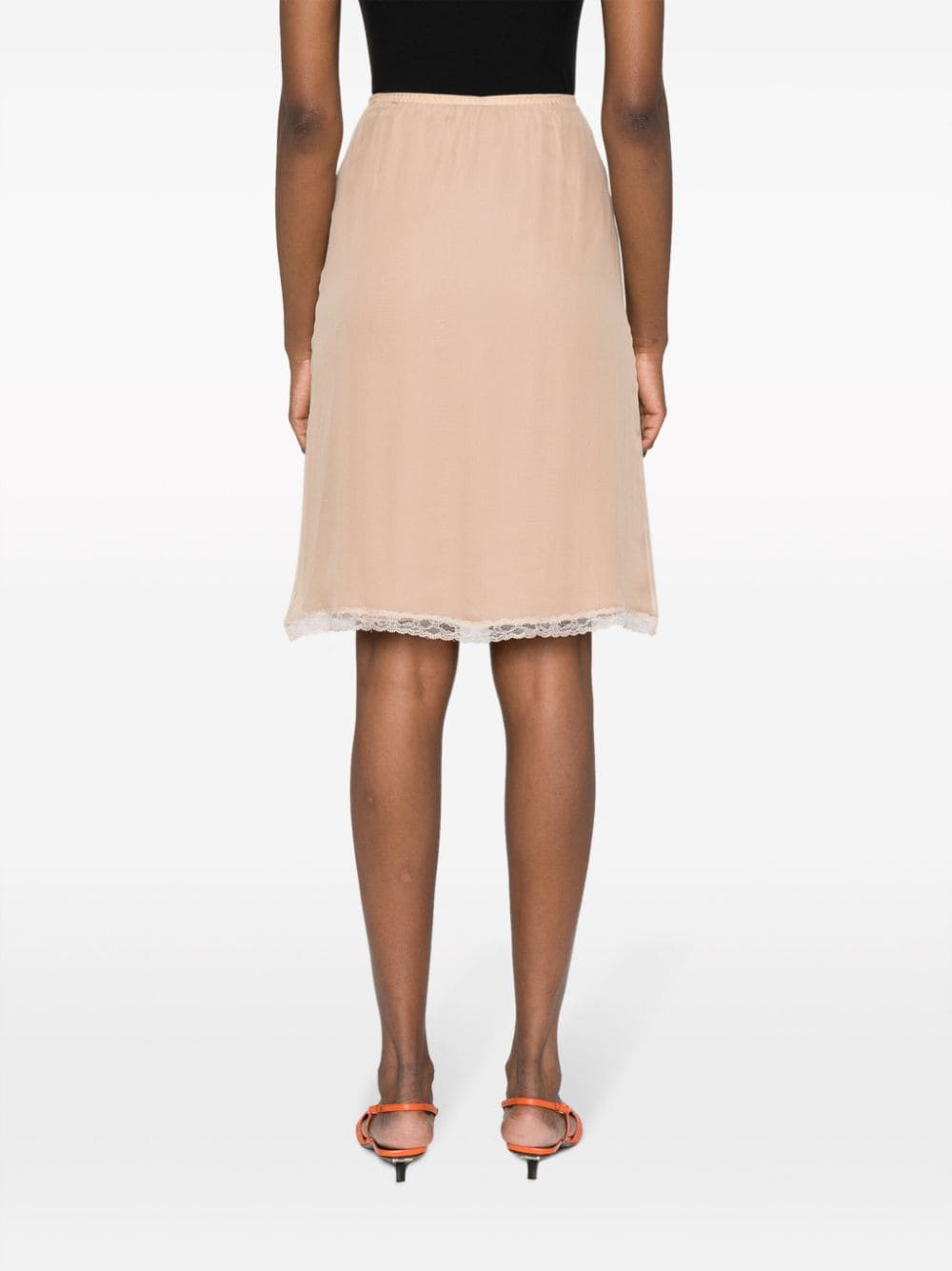 GUCCI Silk Chiffon Skirt - Slim Fit Size S