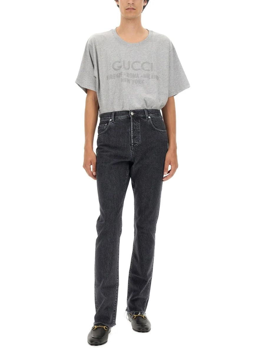 GUCCI Denim Pants with Label - Size 34