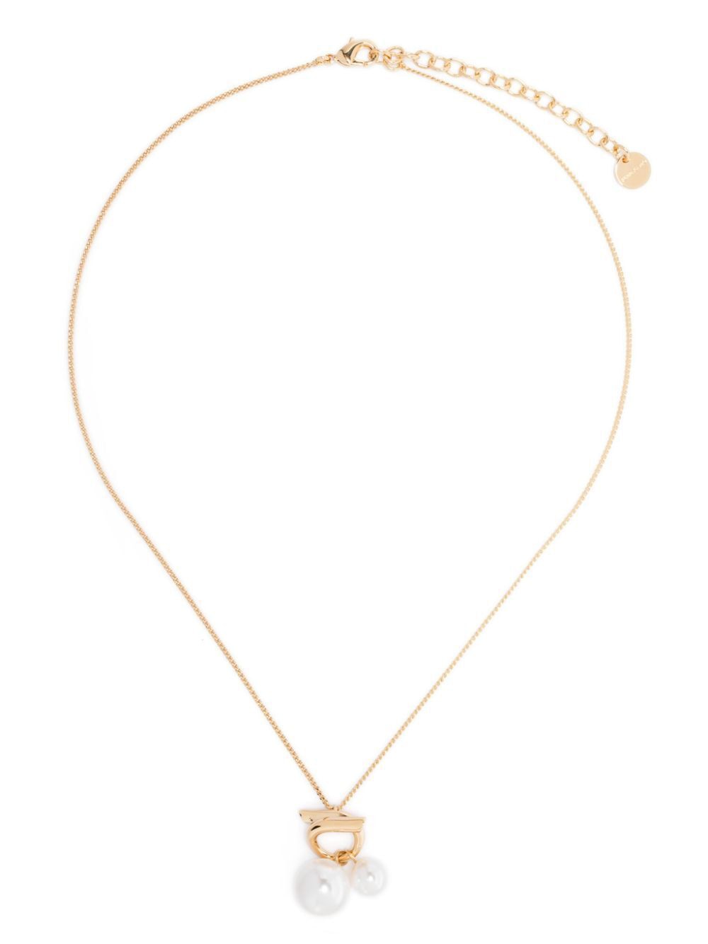 Ferragamo Faux-Pearl Embellished Pendant Necklace