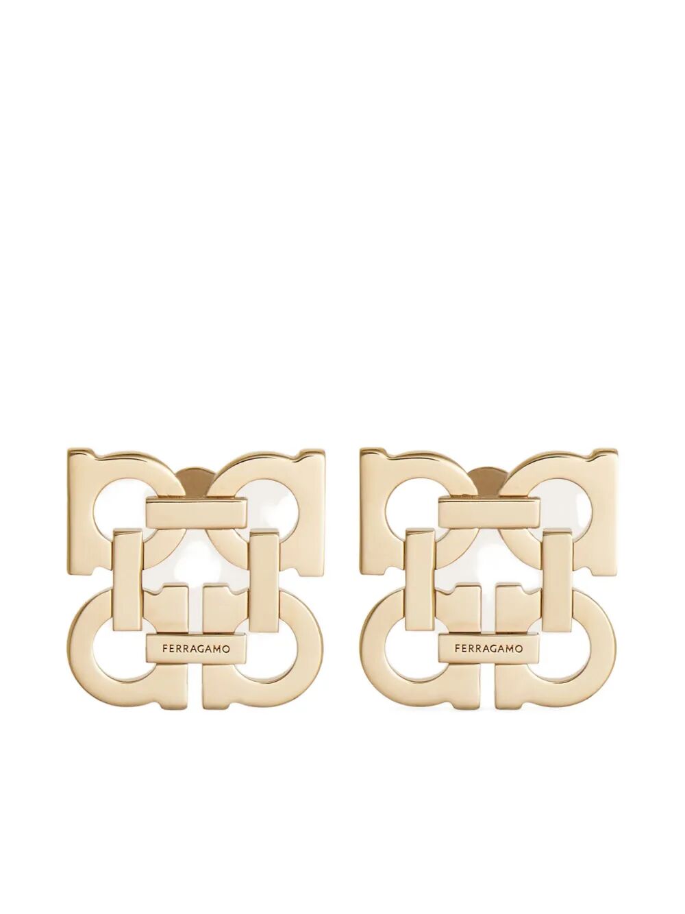 Ferragamo Gancini Hook Clip-On Earrings
