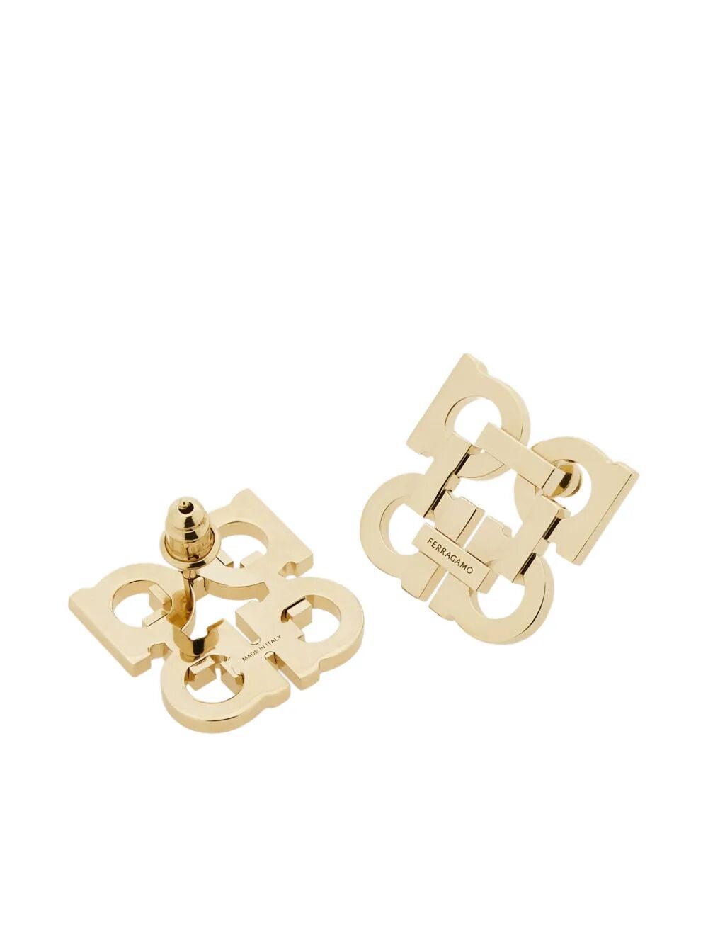 Ferragamo Gancini Hook Clip-On Earrings