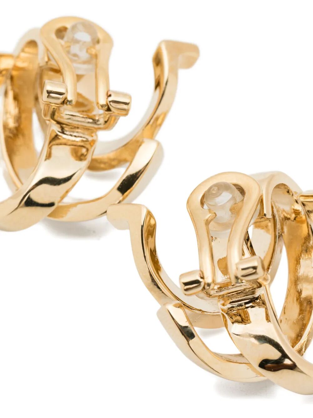 Ferragamo Leaf-Shaped Big Earrings for Women