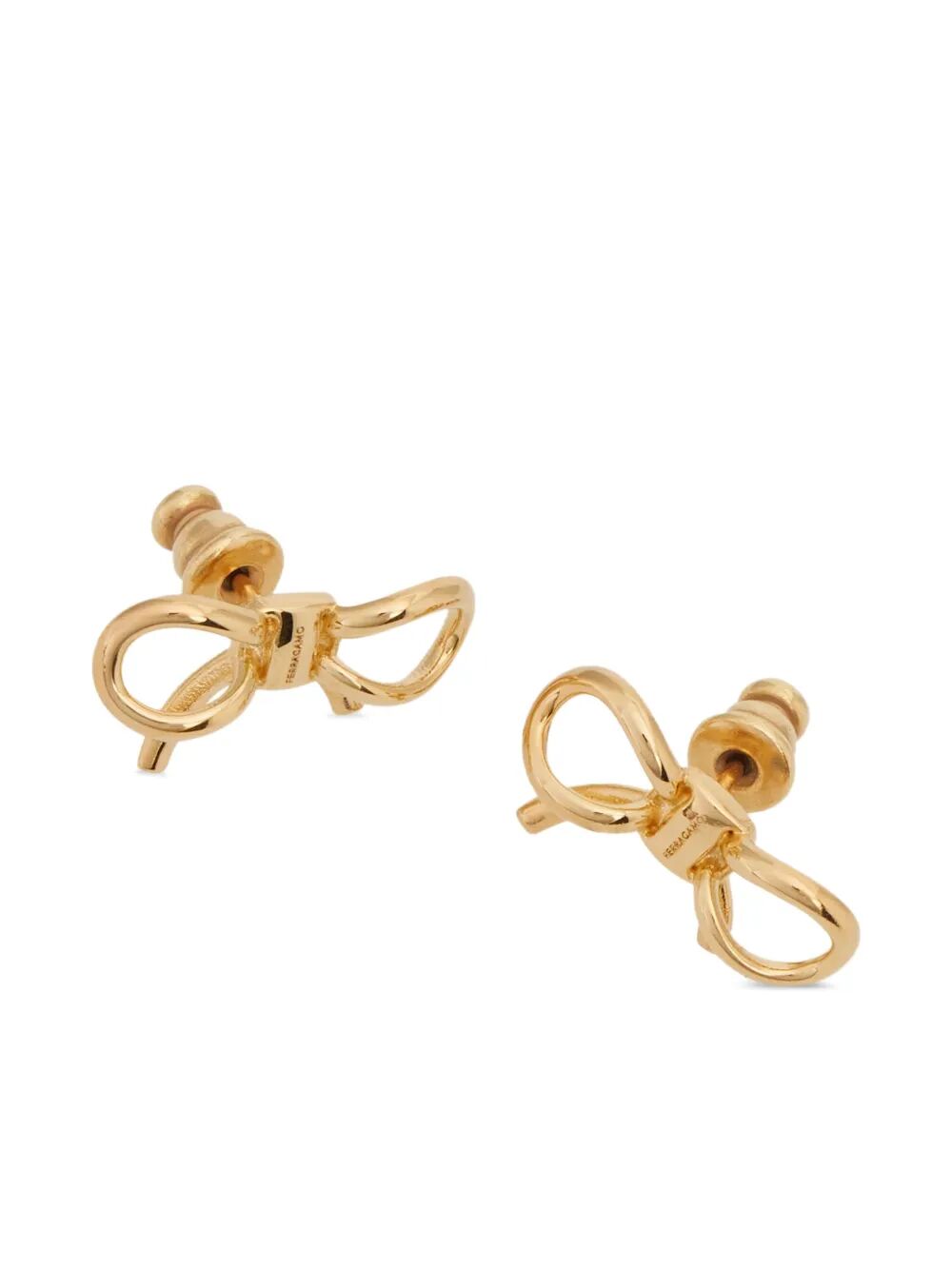 Ferragamo Elegant Bow Stud Earrings for Women