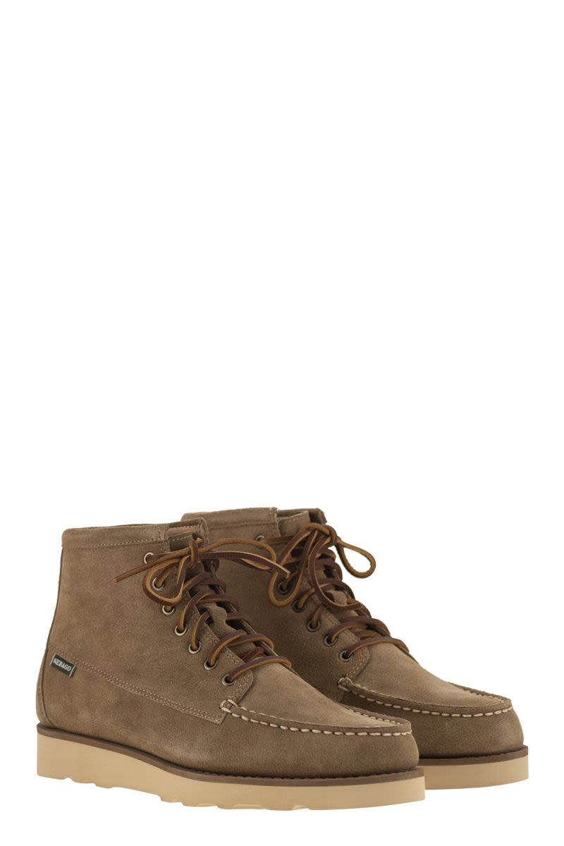 SEBAGO Heritage-Inspired Suede Ankle Boots for Men - 4 cm Sole Height