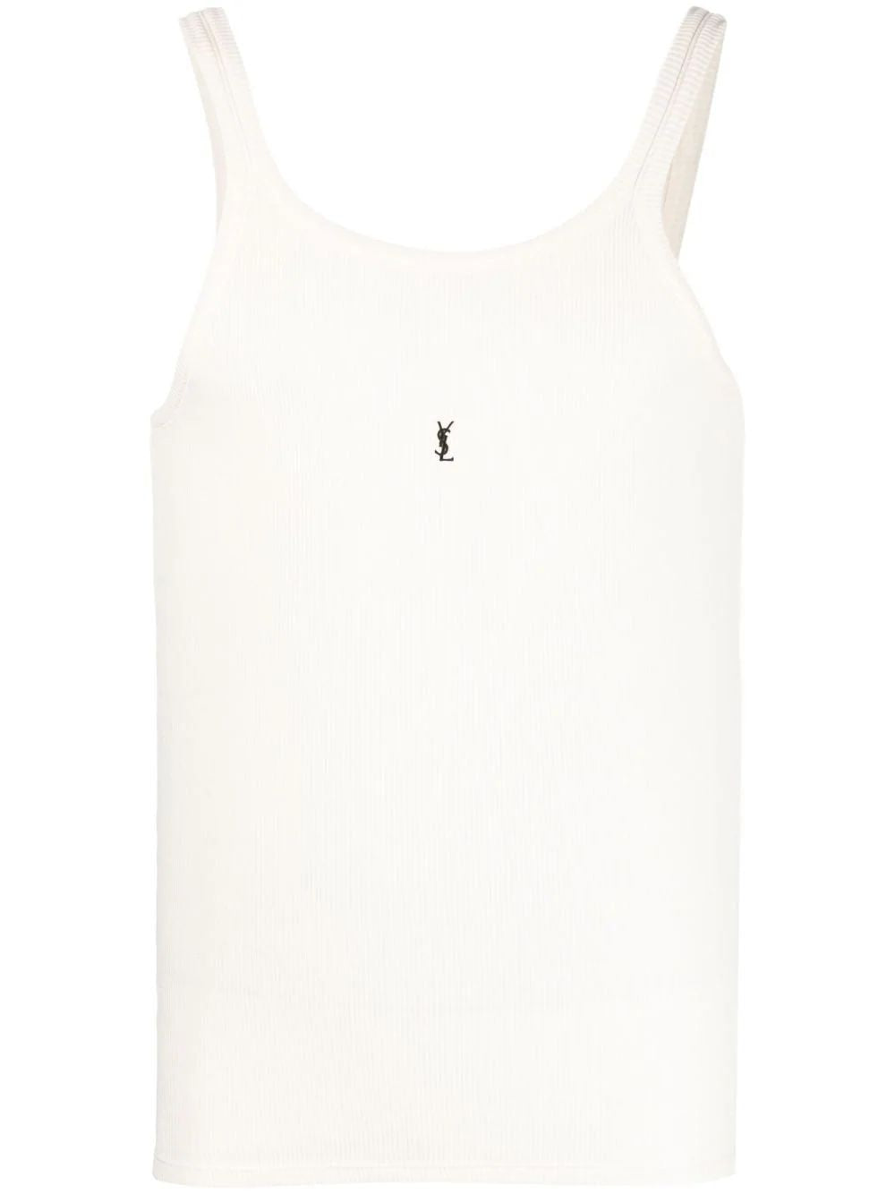 SAINT LAURENT Cotton Tank Top for Men - SS25 Edition