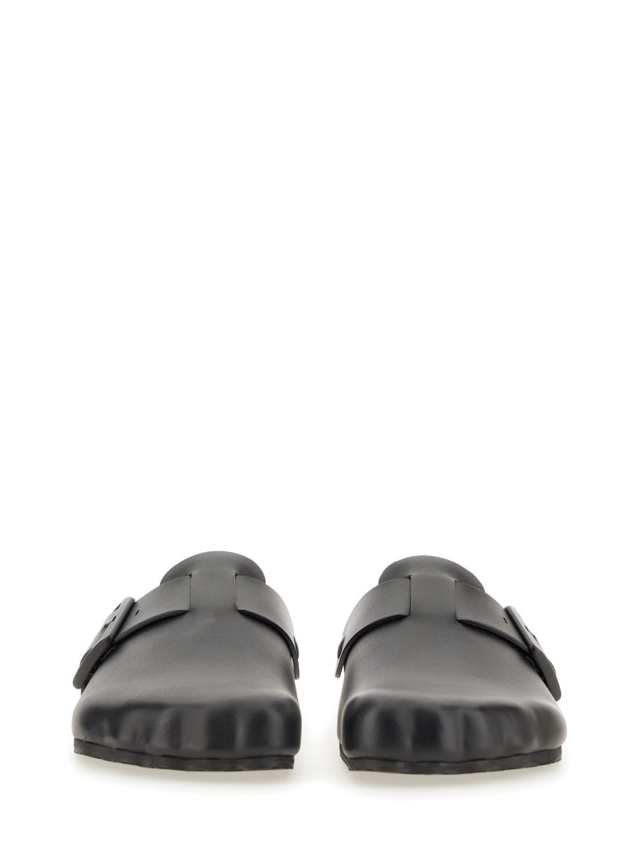 BALENCIAGA Elegant Leather Sabot Sandals for Women