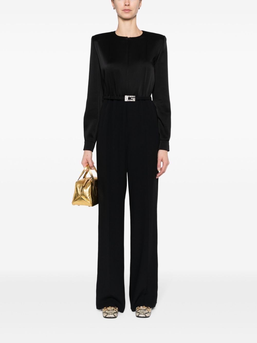 GUCCI Viscose Jumpsuit with Belt - Size 40
