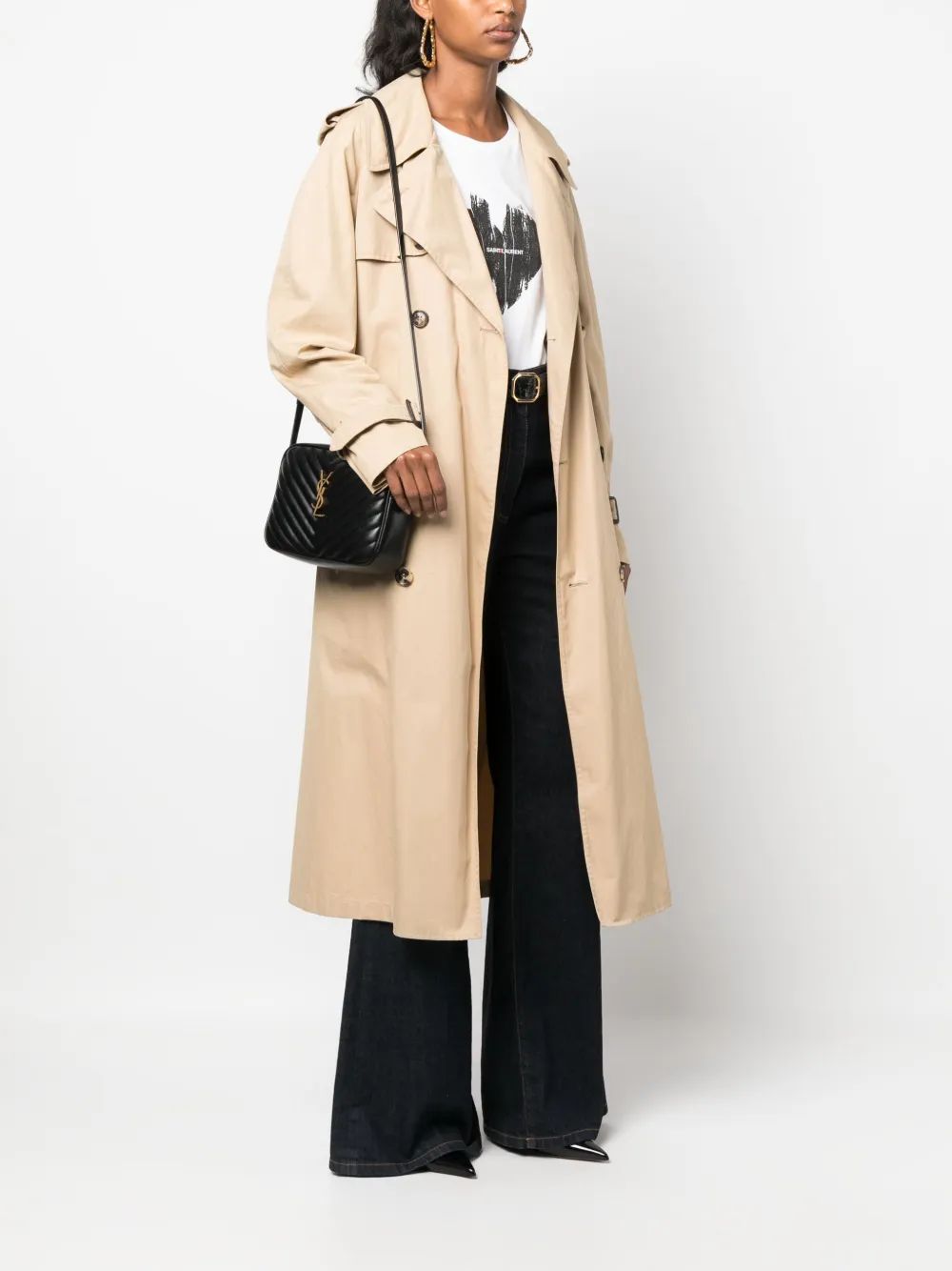 SAINT LAURENT Quilted Crossbody Handbag