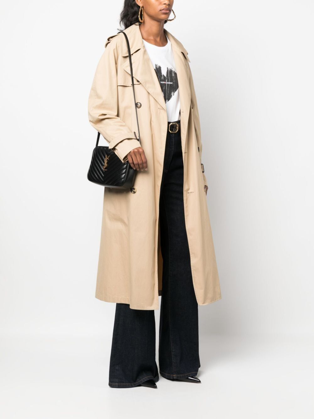 SAINT LAURENT Quilted Crossbody Handbag