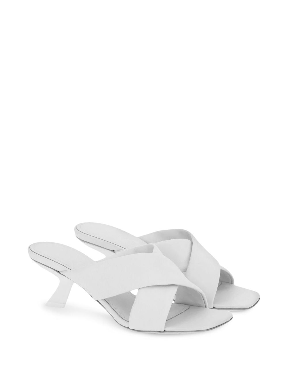 Ferragamo Crossover-Strap Detail Lambskin Flats - 55MM
