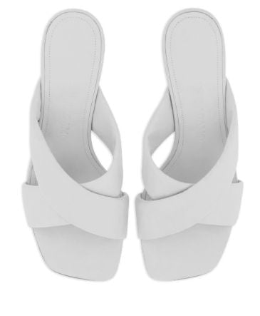 Ferragamo Crossover-Strap Detail Lambskin Flats - 55MM