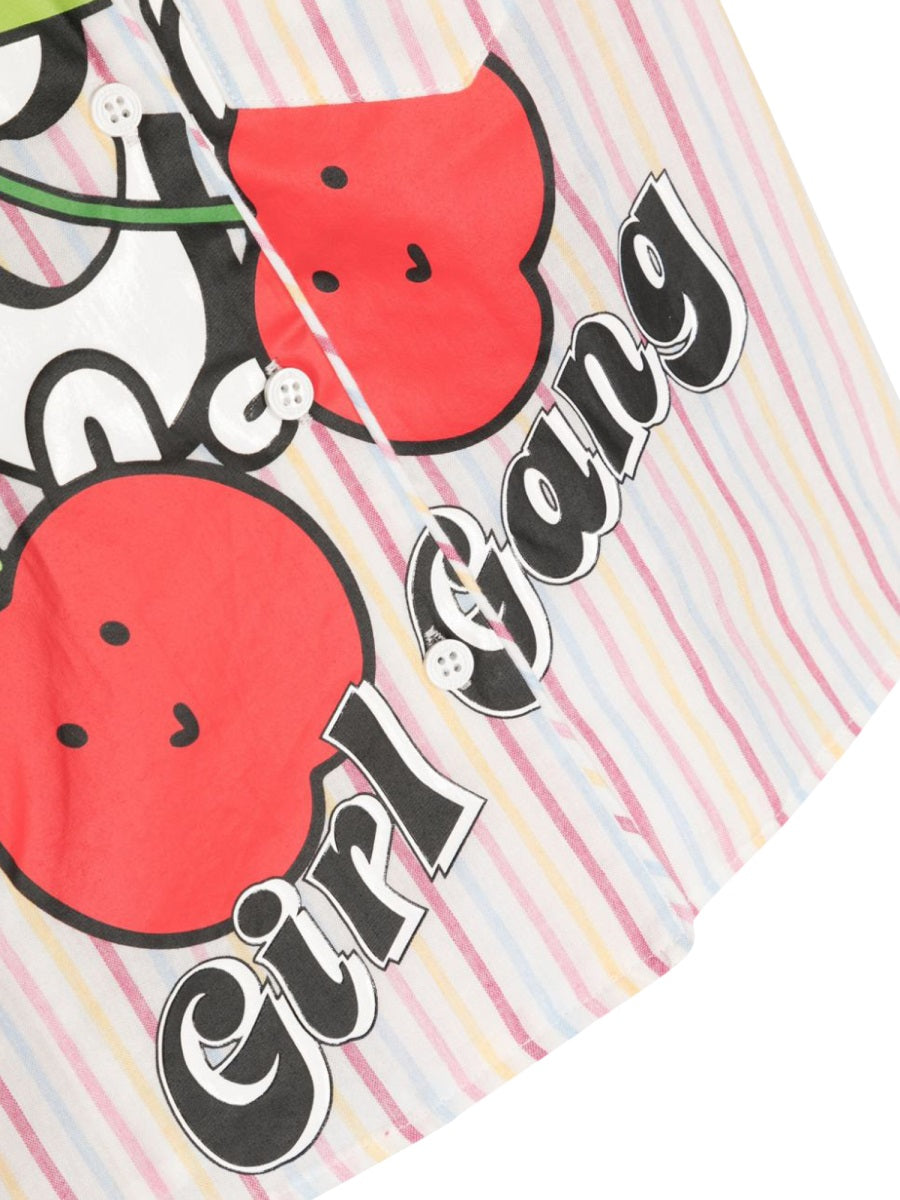 GCDS Mini Striped Shirt for Girls - SS23 Collection