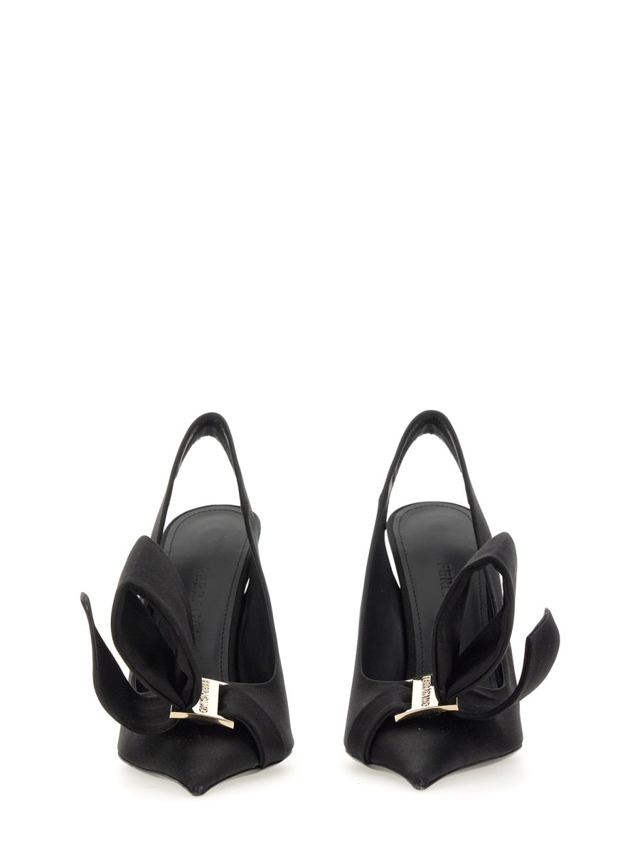 Ferragamo Asymmetrical Bow Sandal