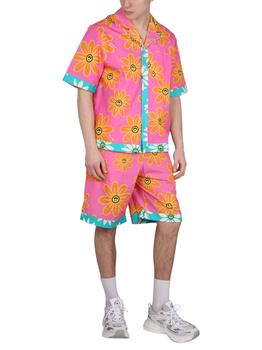 BARROW Sunflower Print Bermuda Shorts - Unisex