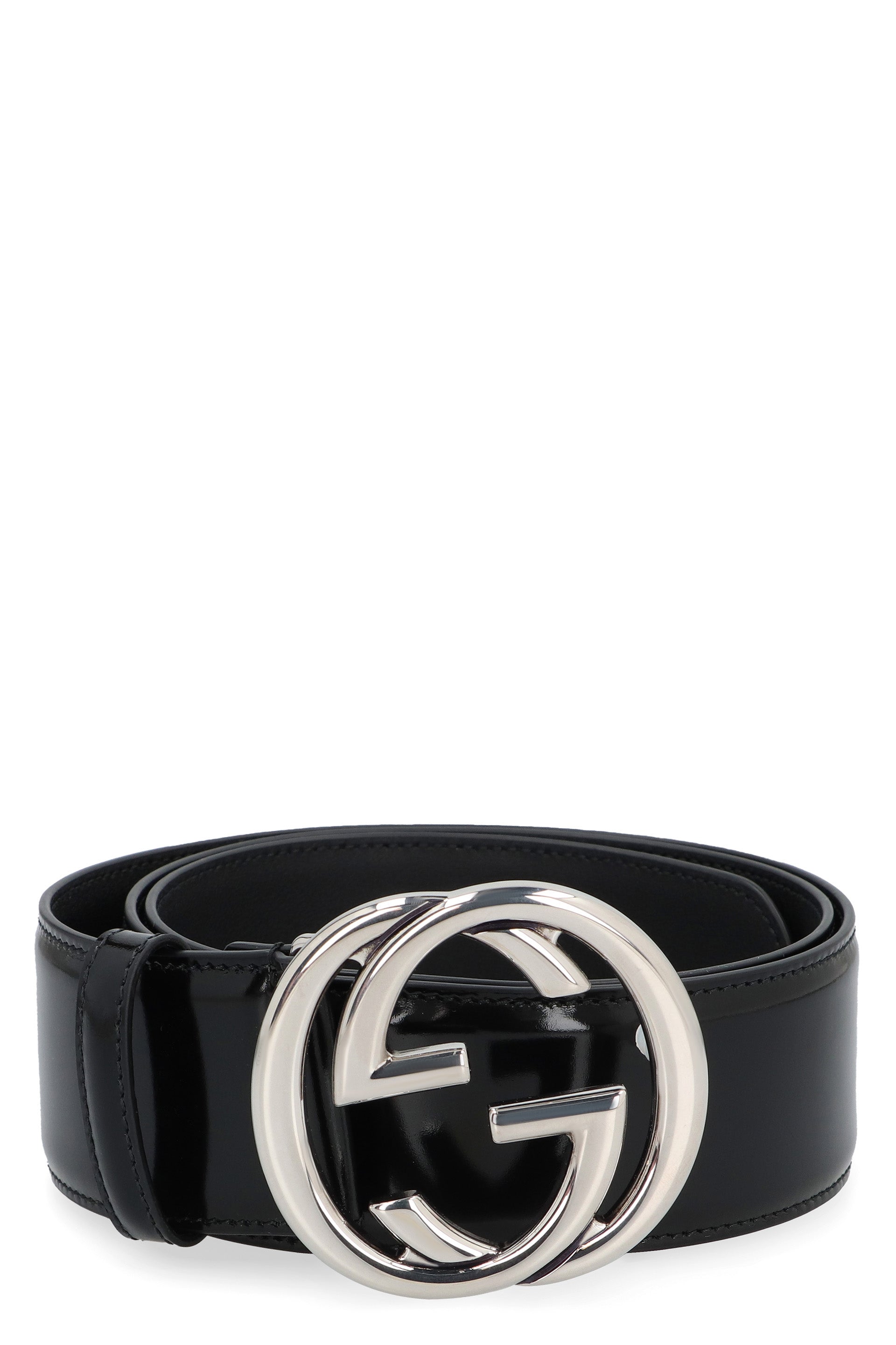 GUCCI Adjustable Women's Leather Belt with Metallic GG Buckle