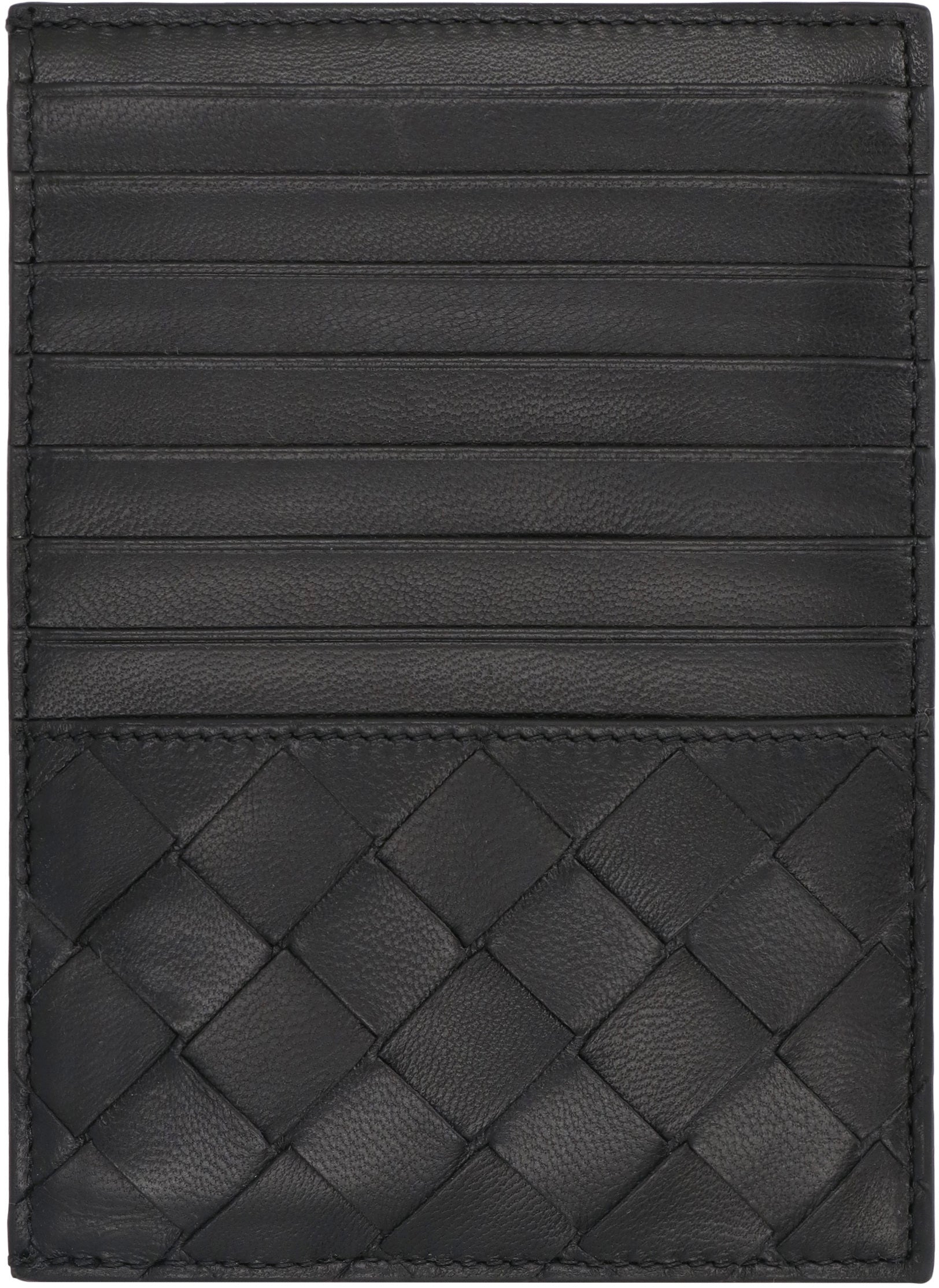 BOTTEGA VENETA Mini Intrecciato Leather Passport Holder