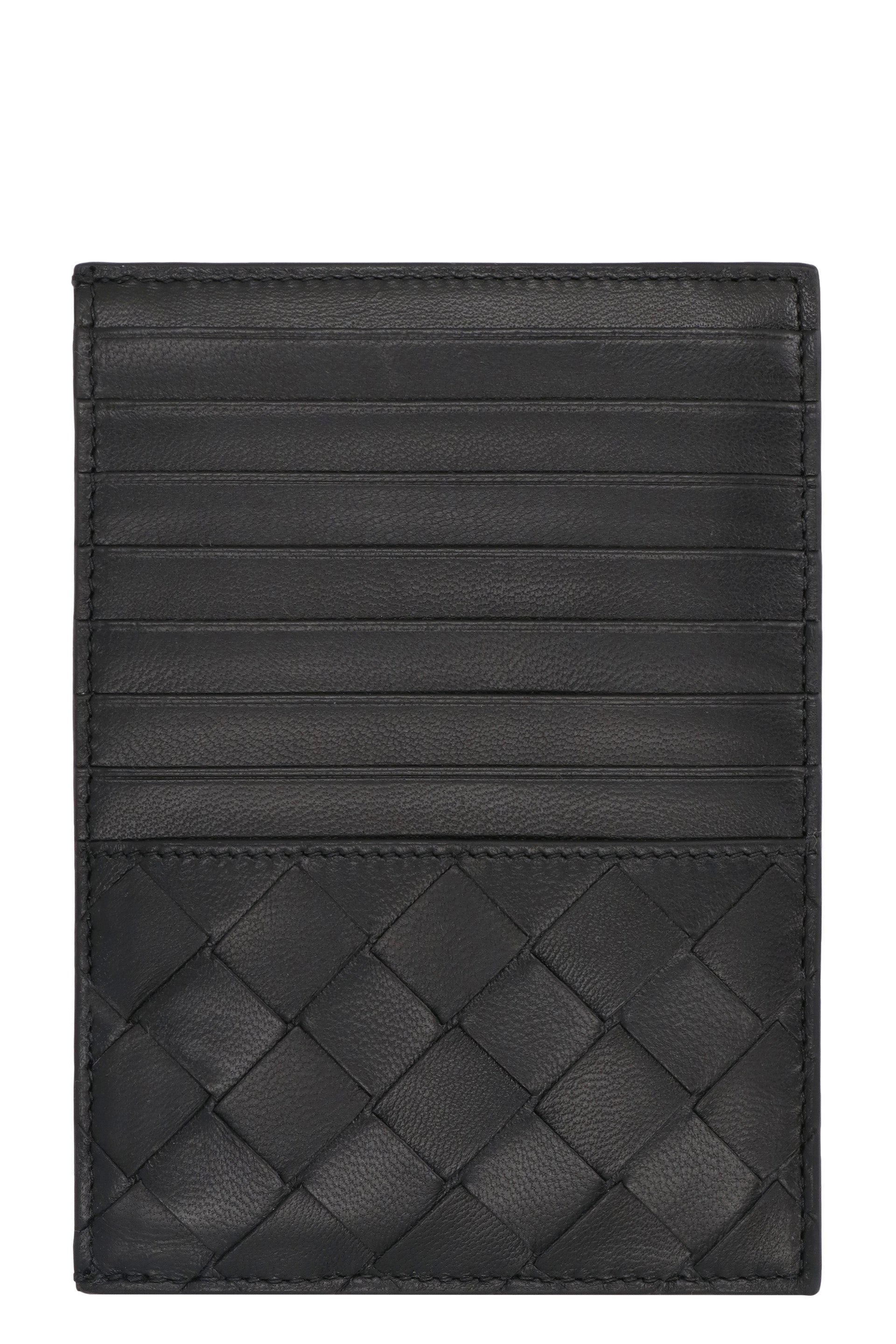 BOTTEGA VENETA Mini Intrecciato Leather Passport Holder