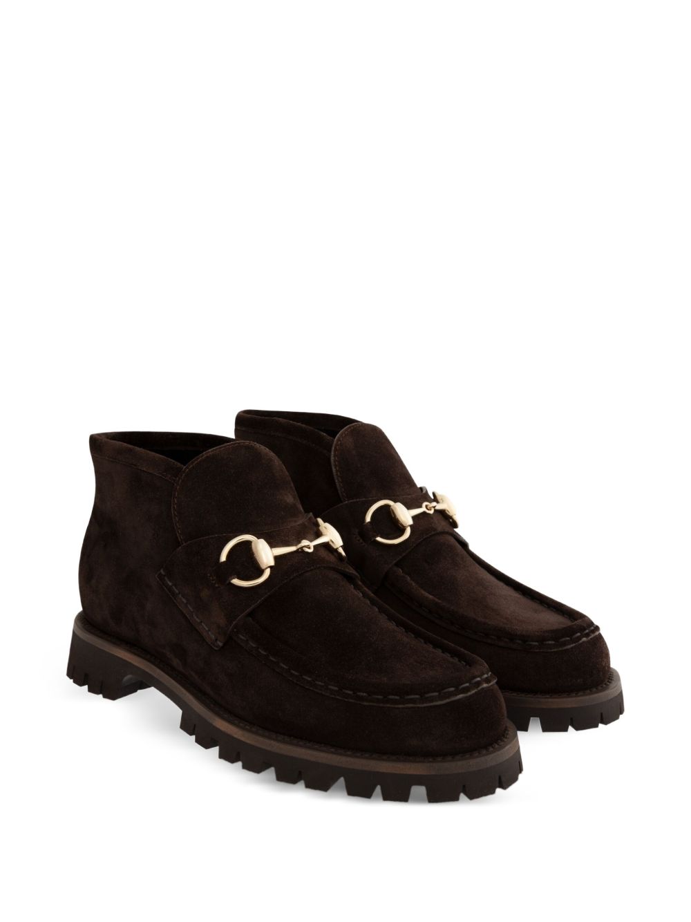 GUCCI Chic Horsebit Suede Ankle Boots for Women