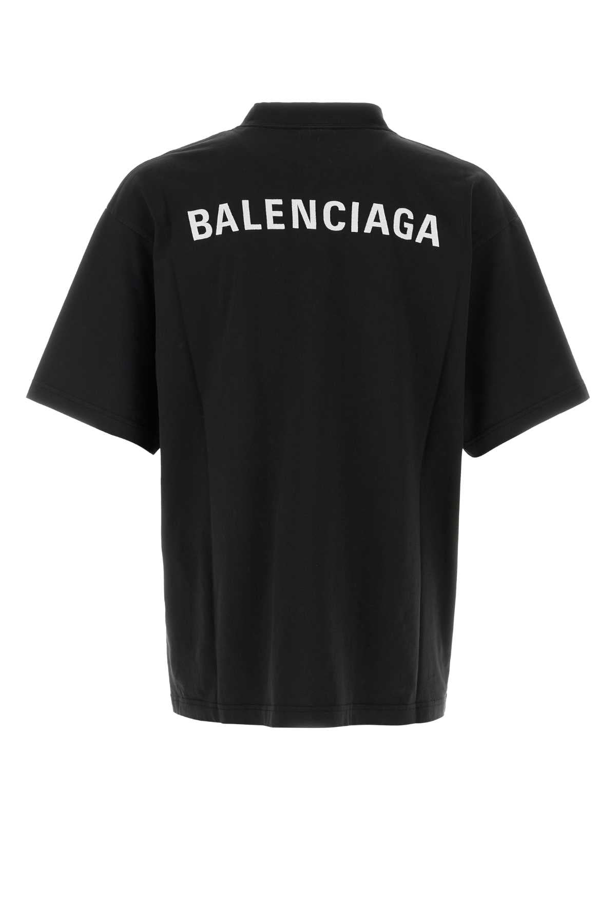 BALENCIAGA Classic T-Shirt with Centered White Lettering