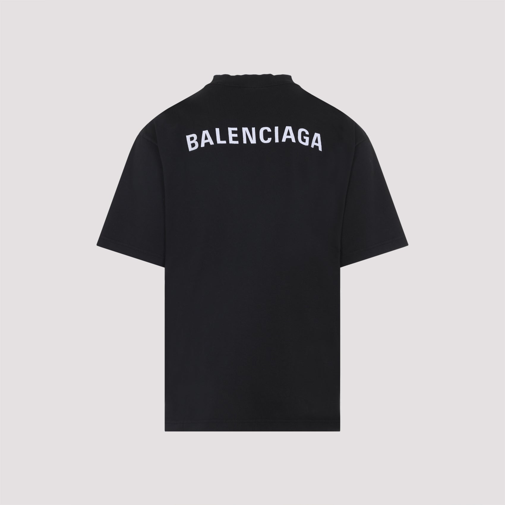 BALENCIAGA Classic T-Shirt with Centered White Lettering