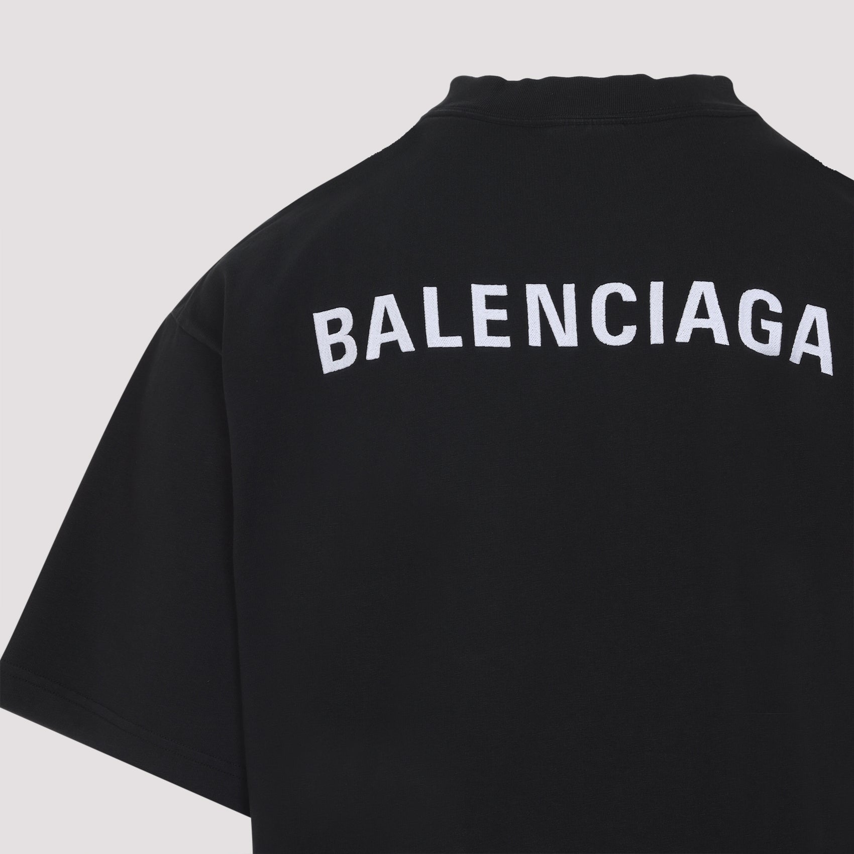BALENCIAGA Classic T-Shirt with Centered White Lettering