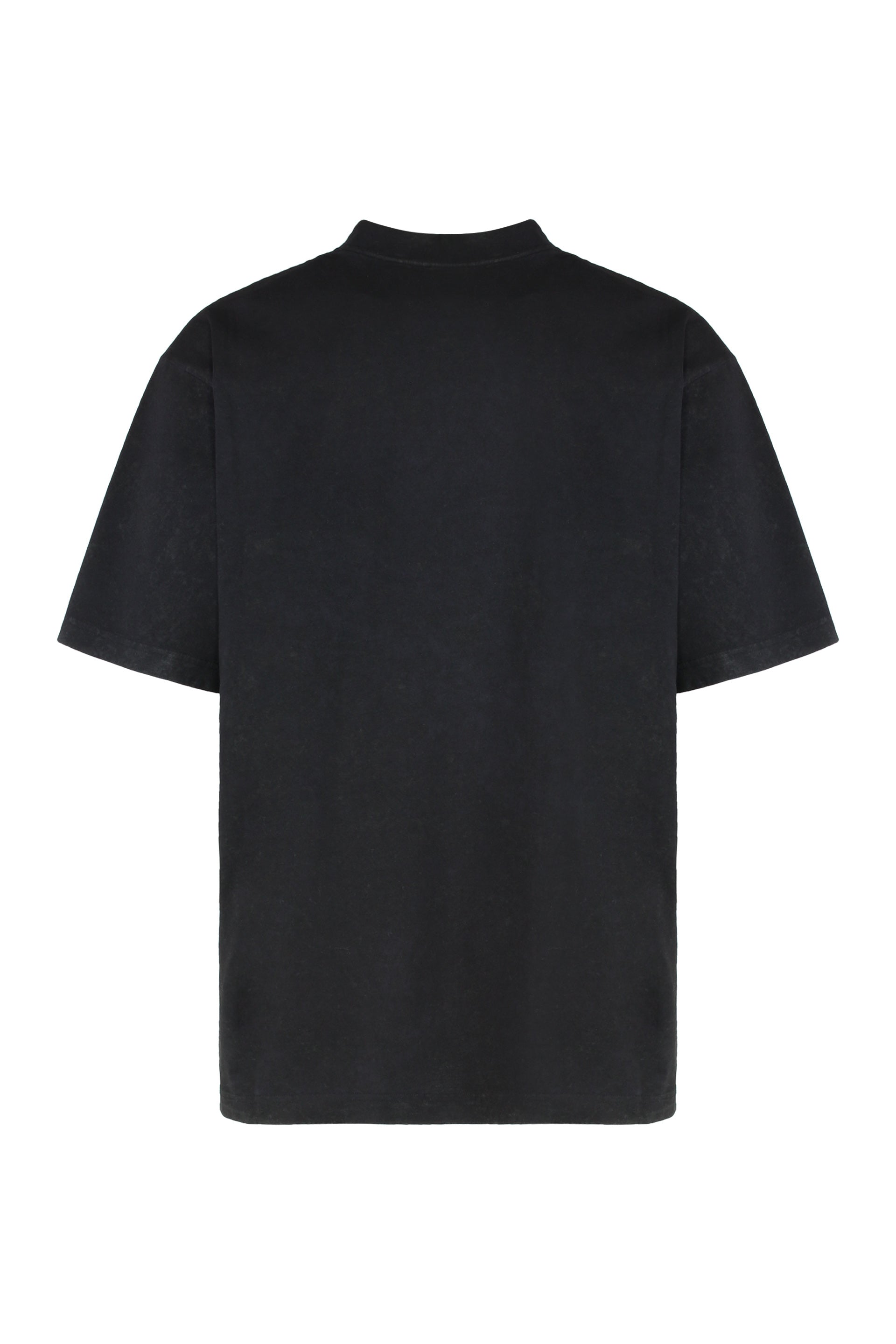 BALENCIAGA Round Neck Cotton T-Shirt for Men