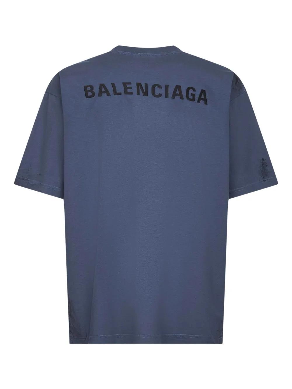BALENCIAGA Cotton T-Shirt with Logo Print - FW25