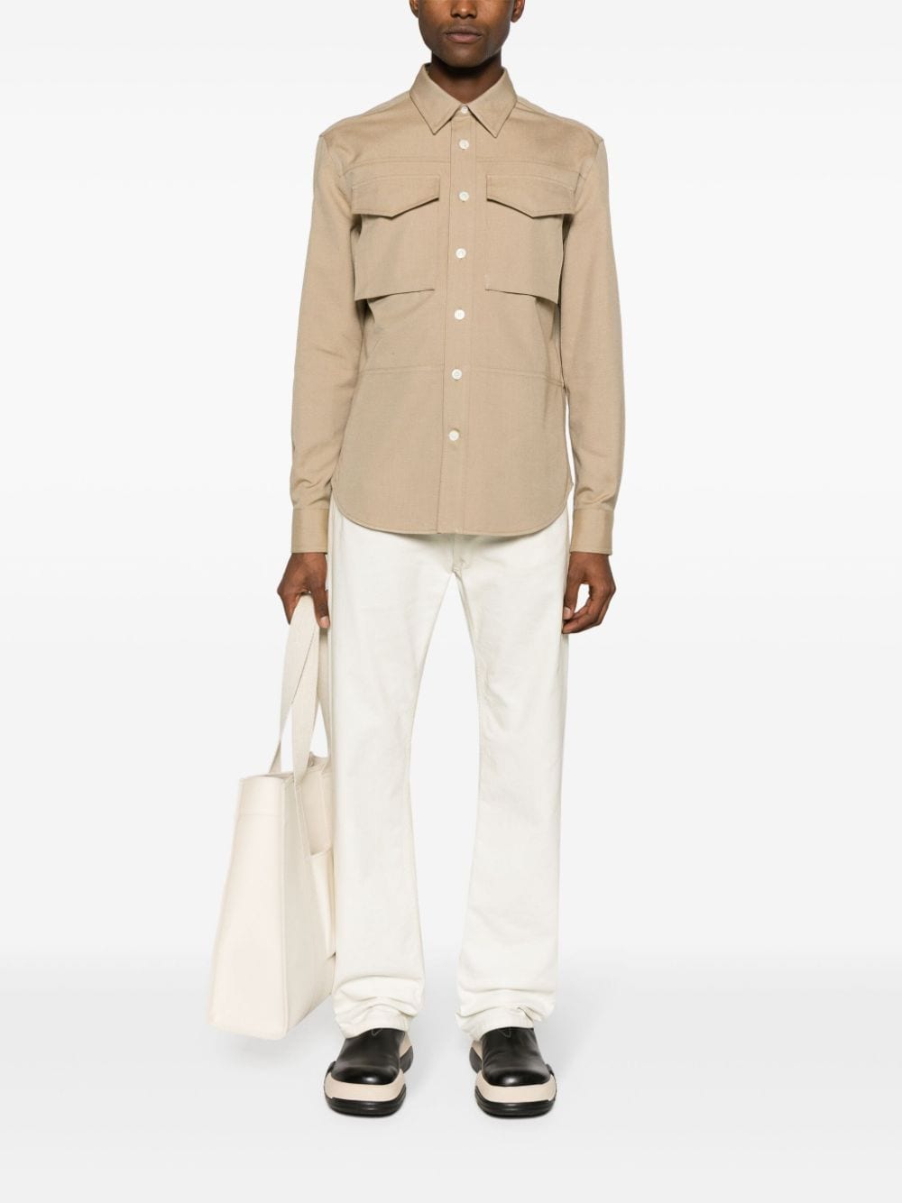 ALEXANDER MCQUEEN Utility Collared Cargo Shirt