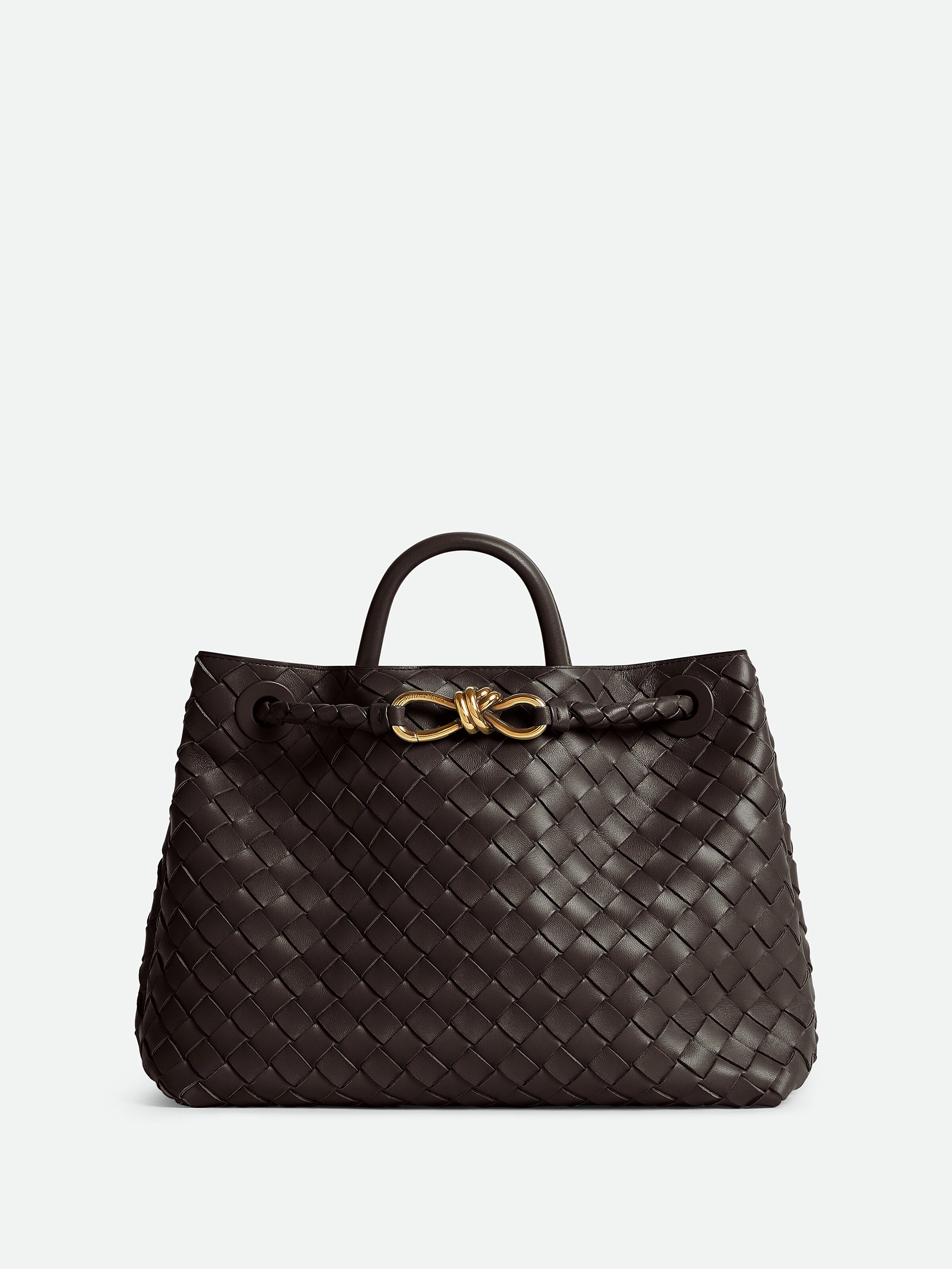 BOTTEGA VENETA Medium Handbag with Intrecciato Motif and Knot Detail