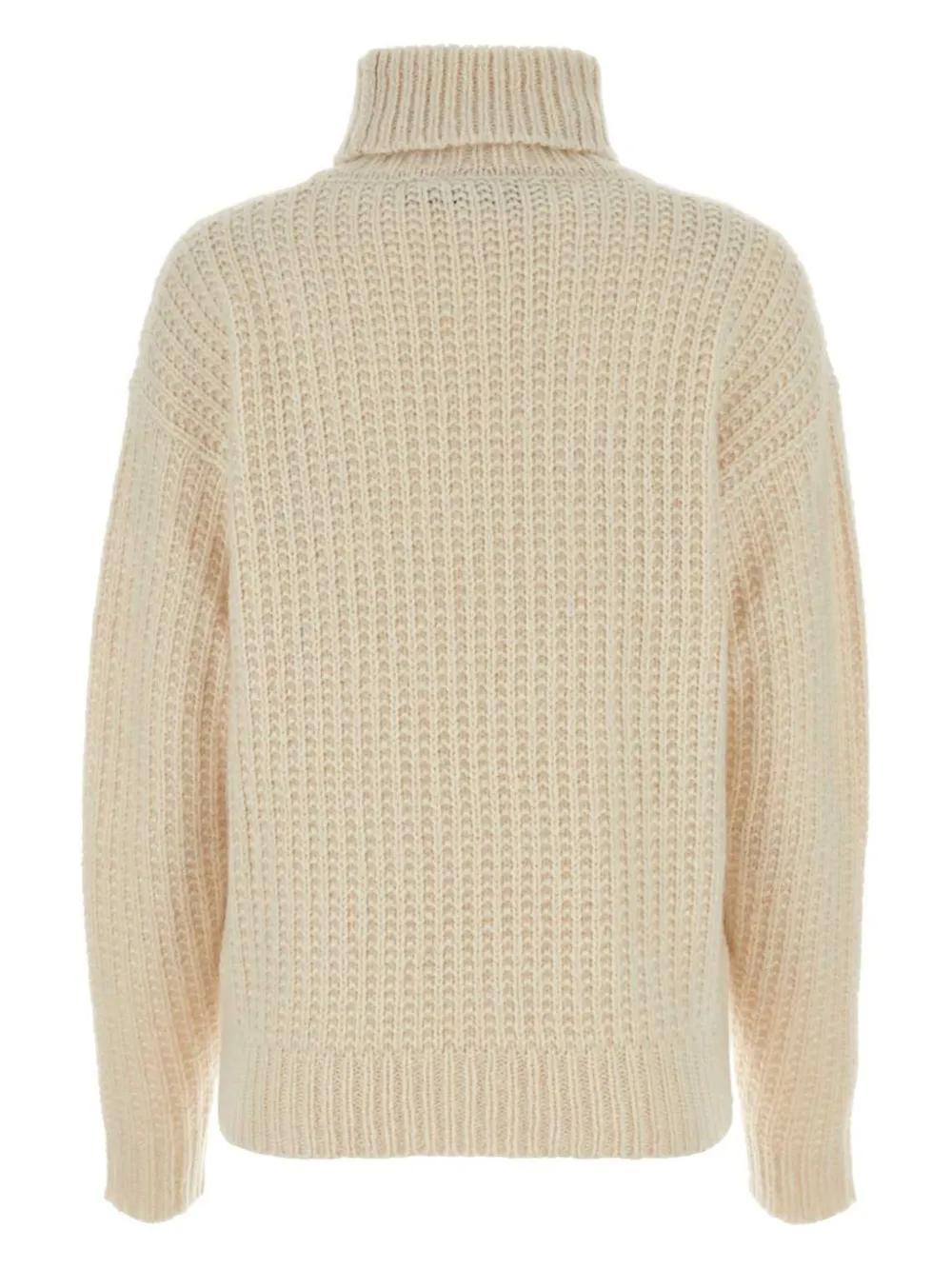 GUCCI Oversized Silk and Cashmere Turtleneck Sweater - Size S