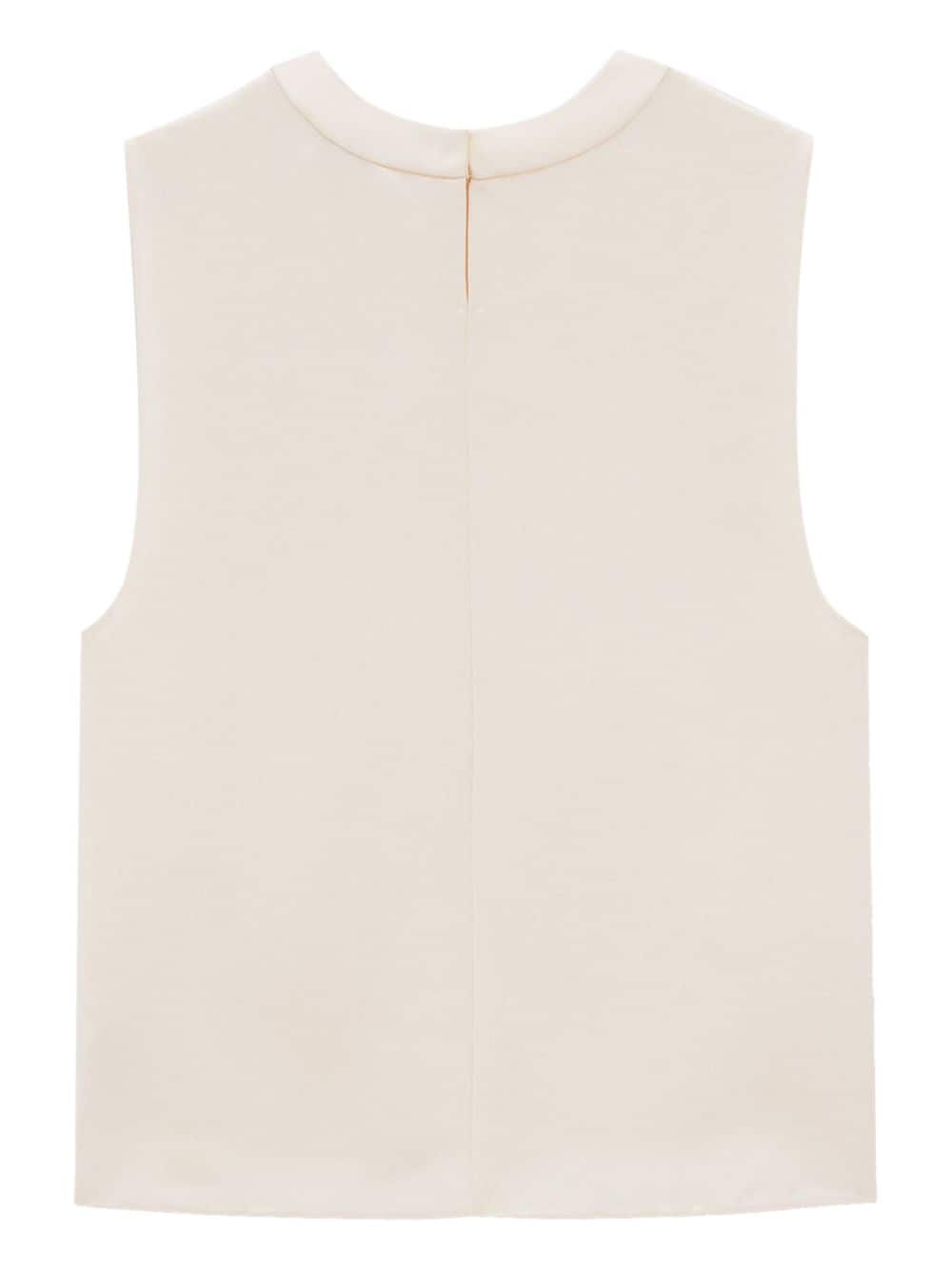 SAINT LAURENT Silk Sleeveless Top