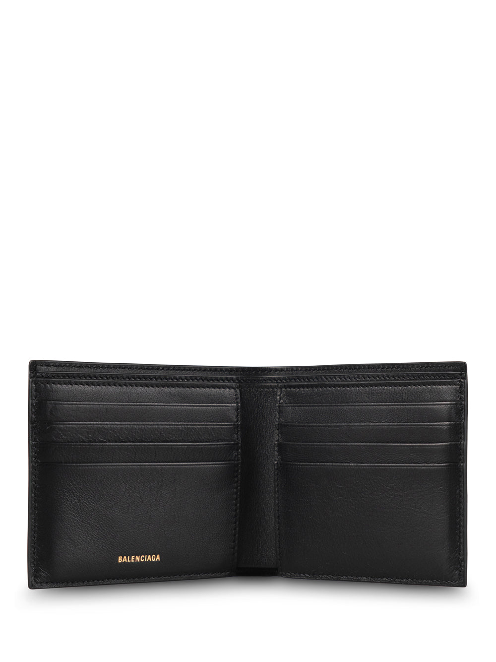 BALENCIAGA BB Logo Mini Leather Wallet