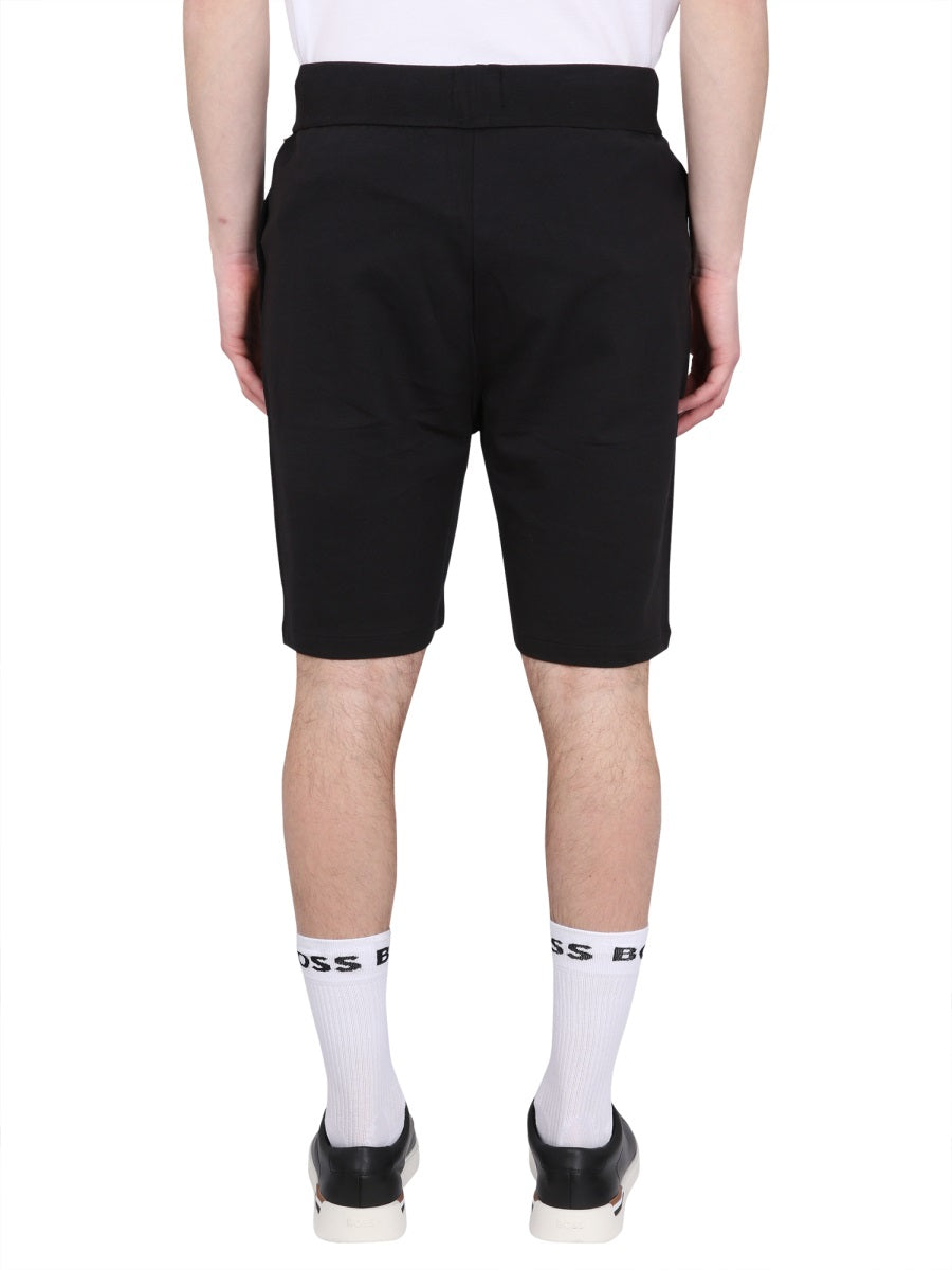 BOSS Bermuda Sweatshorts with Elastic Waistband
