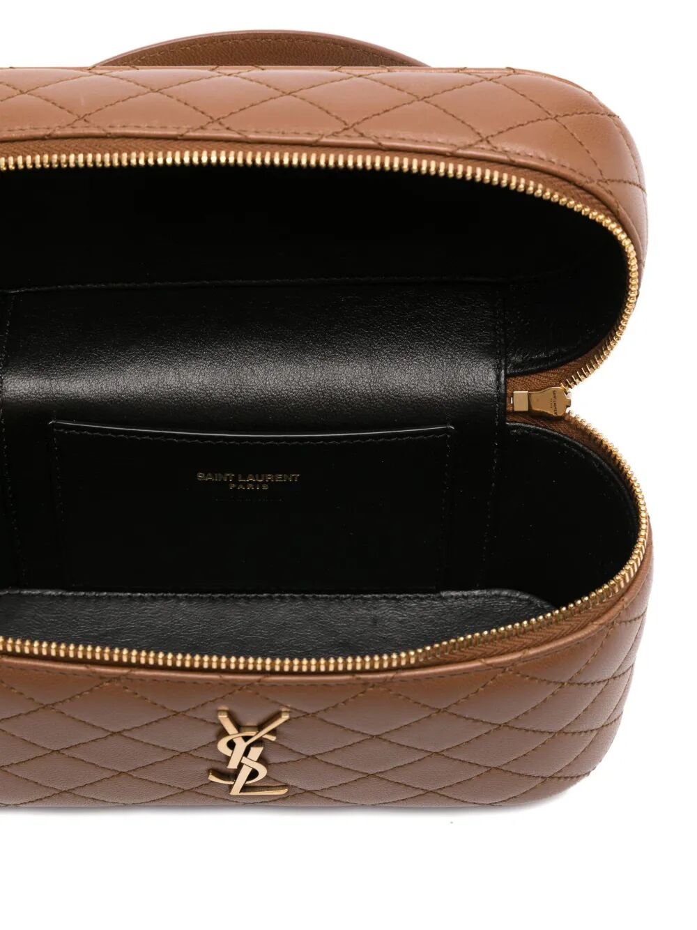 SAINT LAURENT Mini Gaby Vanity Handbag with Adjustable Strap