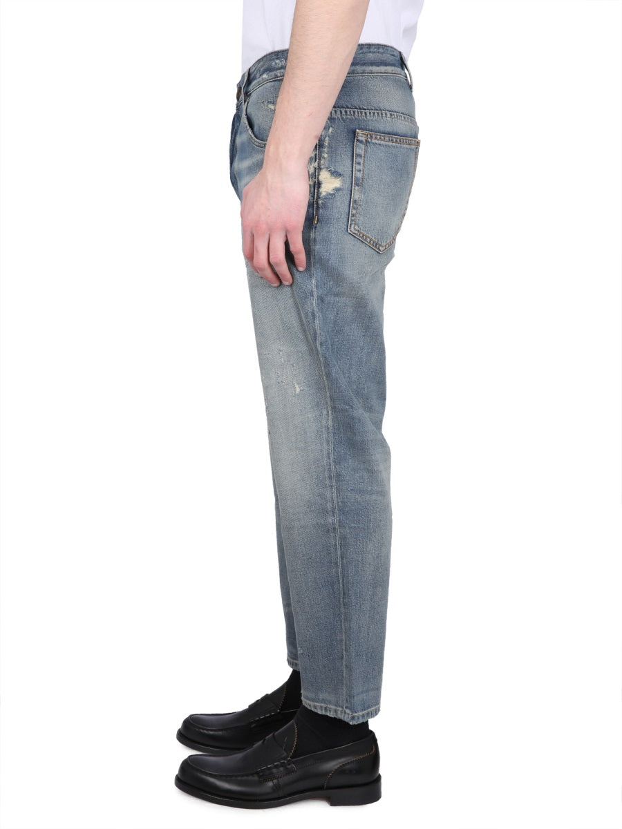 PT TORINO Men's Classic Denim Jeans with Button Closure