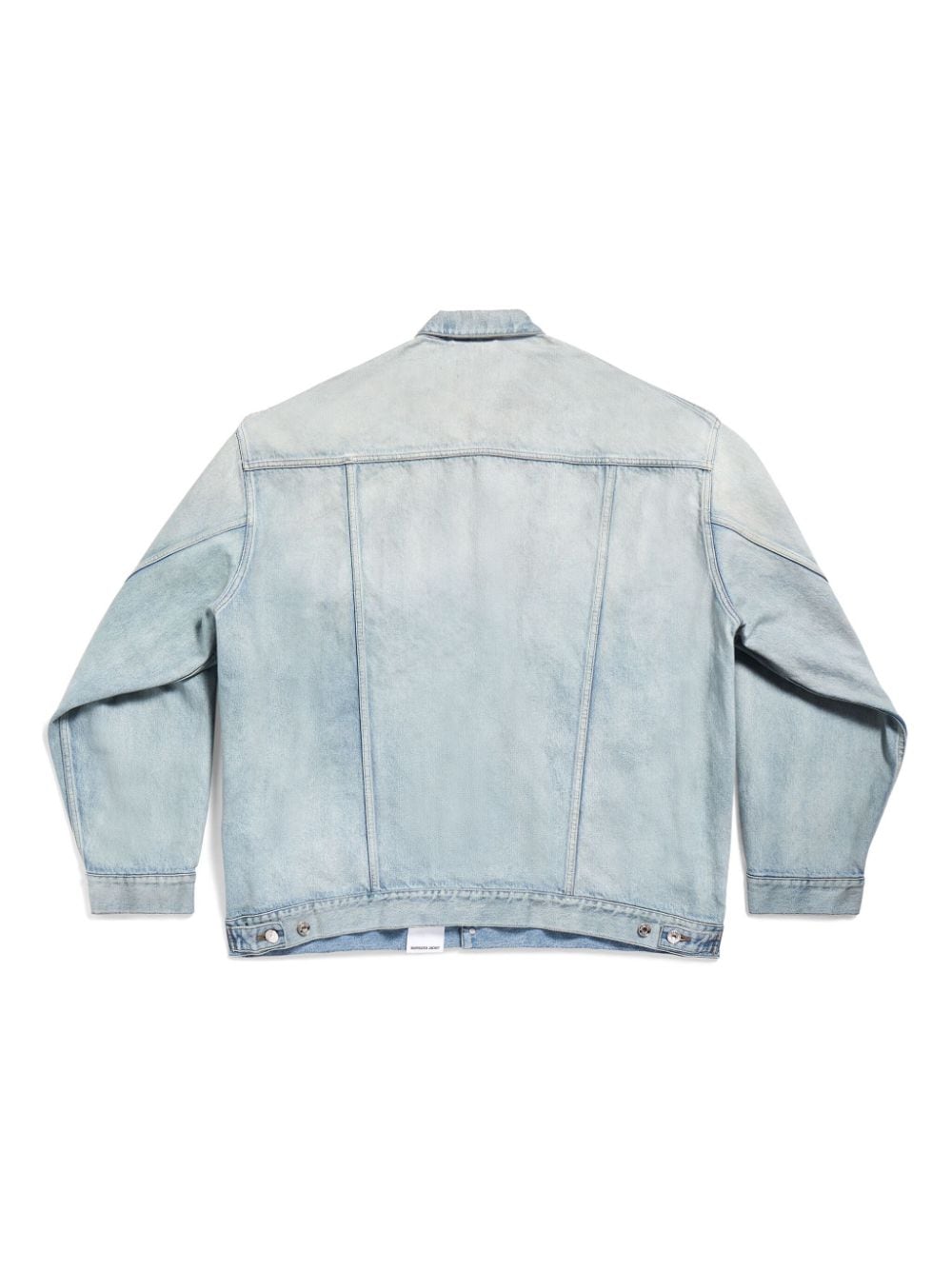 BALENCIAGA Classic Denim Jacket with Logo Patch