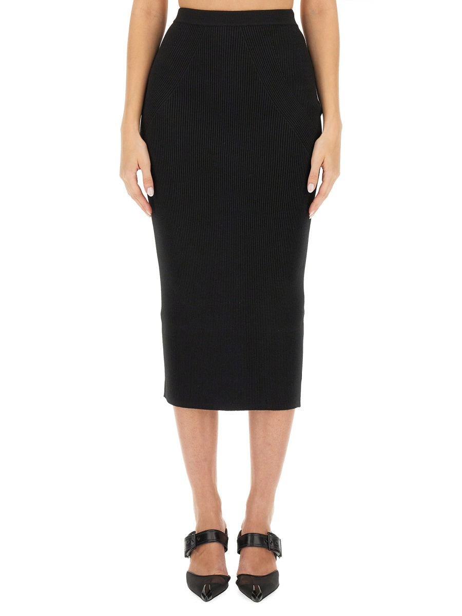 ALEXANDER MCQUEEN Knit Pencil Skirt - Slim Fit Size S