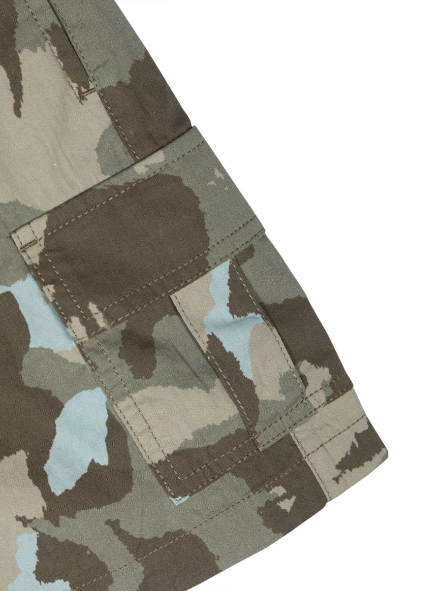 ASPESI Boys' Mini Camouflage Bermuda Shorts