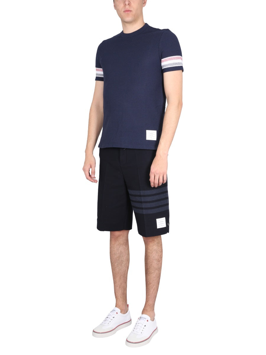 THOM BROWNE Classic Stripes Crew-Neck T-Shirt