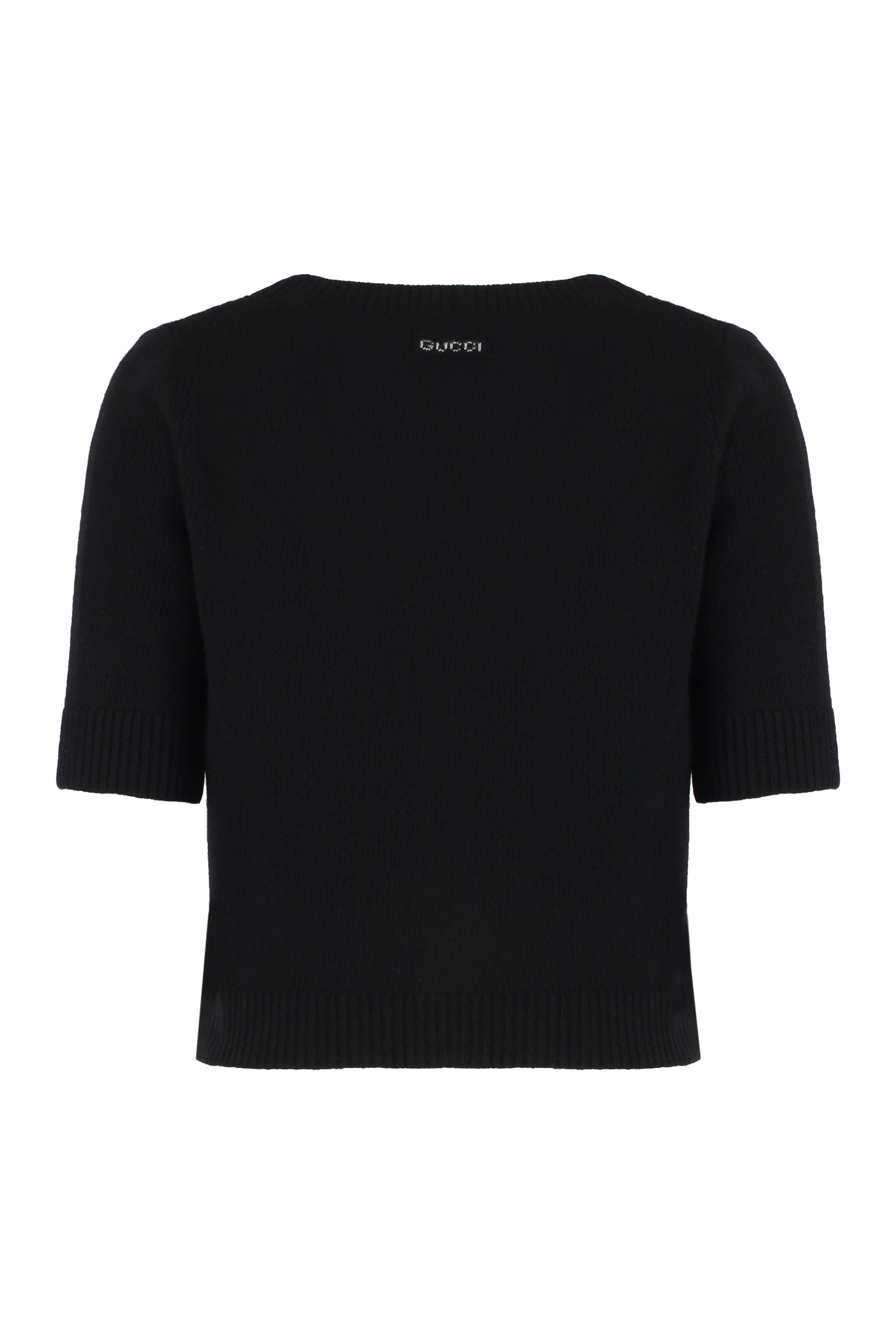 GUCCI Cropped Wool and Cashmere Cardigan