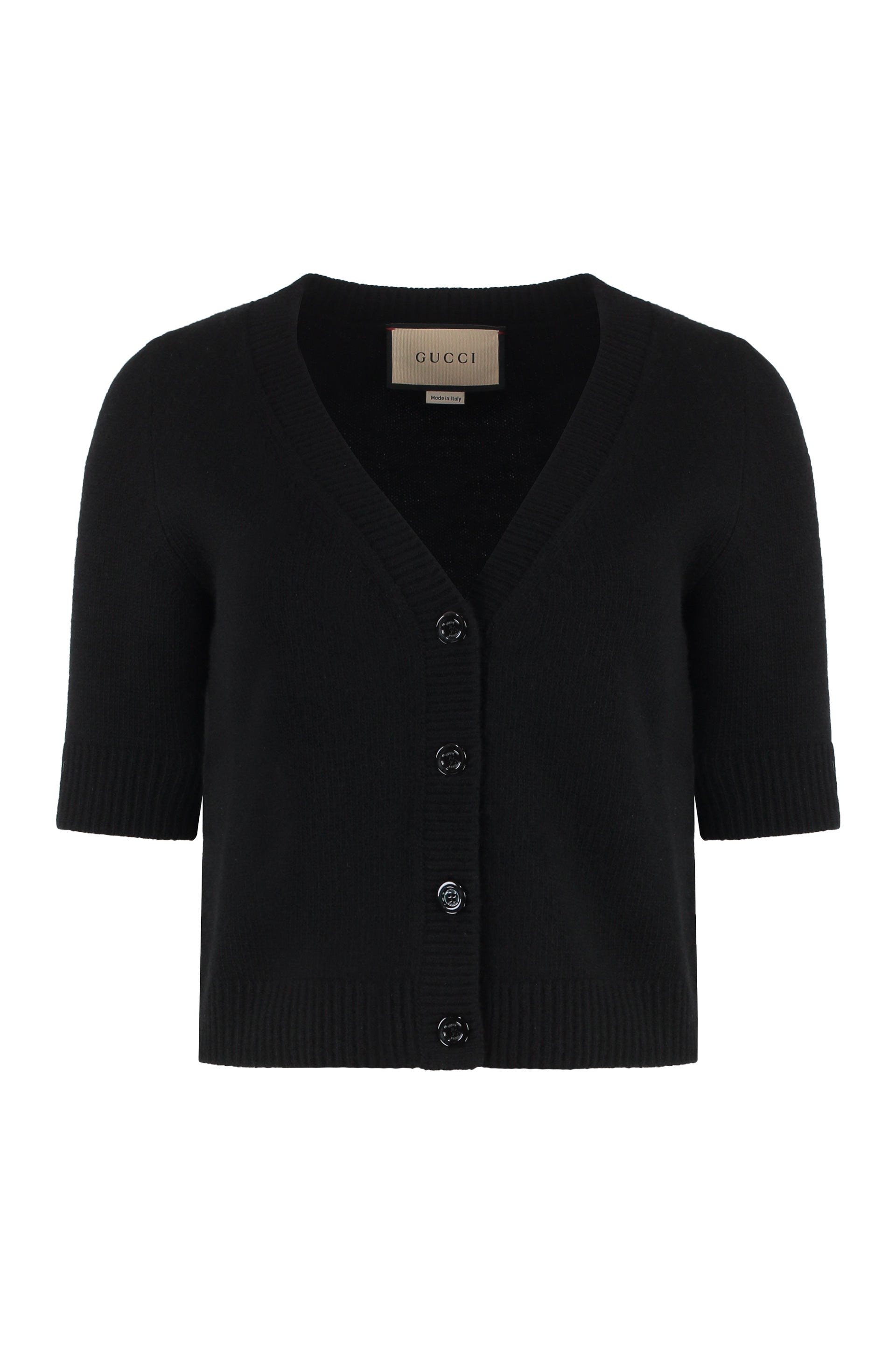 GUCCI Cropped Wool and Cashmere Cardigan