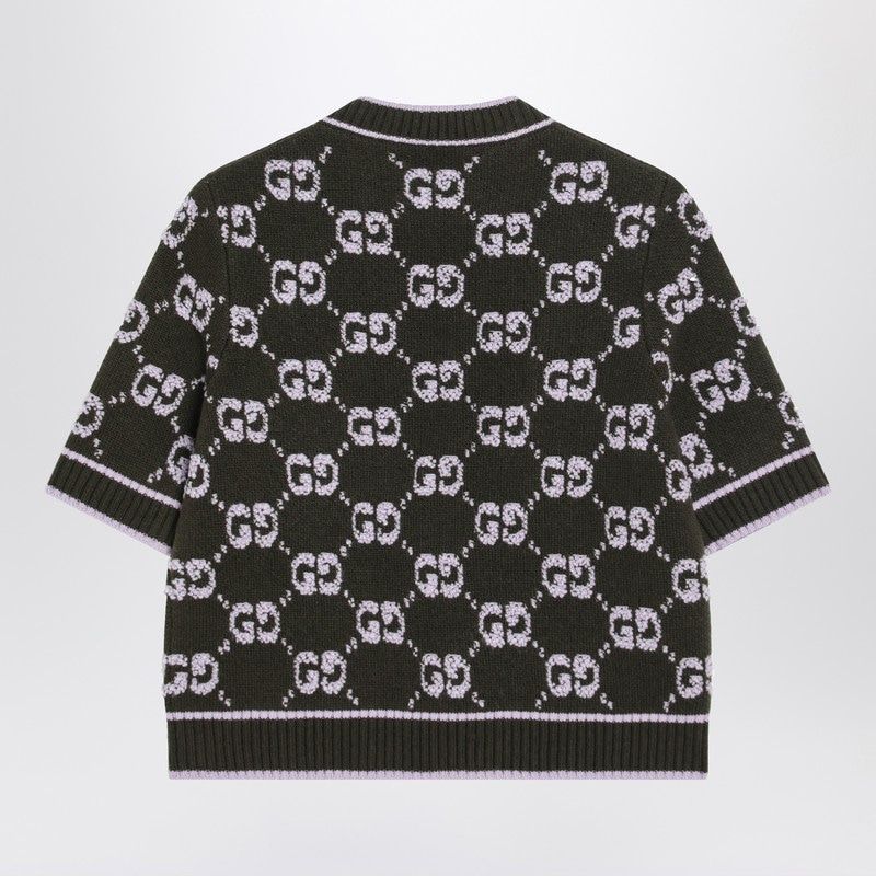 GUCCI Jacquard Bouclé Wool Sweater - Size M