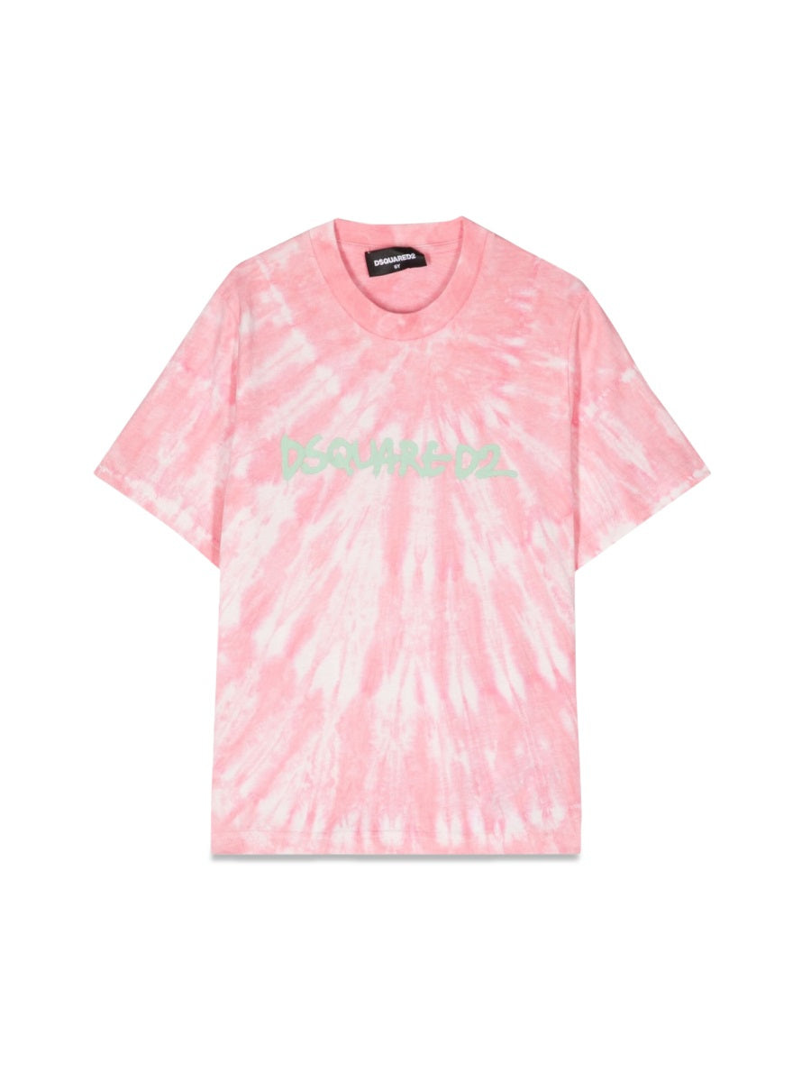 DSQUARED Unisex Slouch Fit Mini Logo T-Shirt