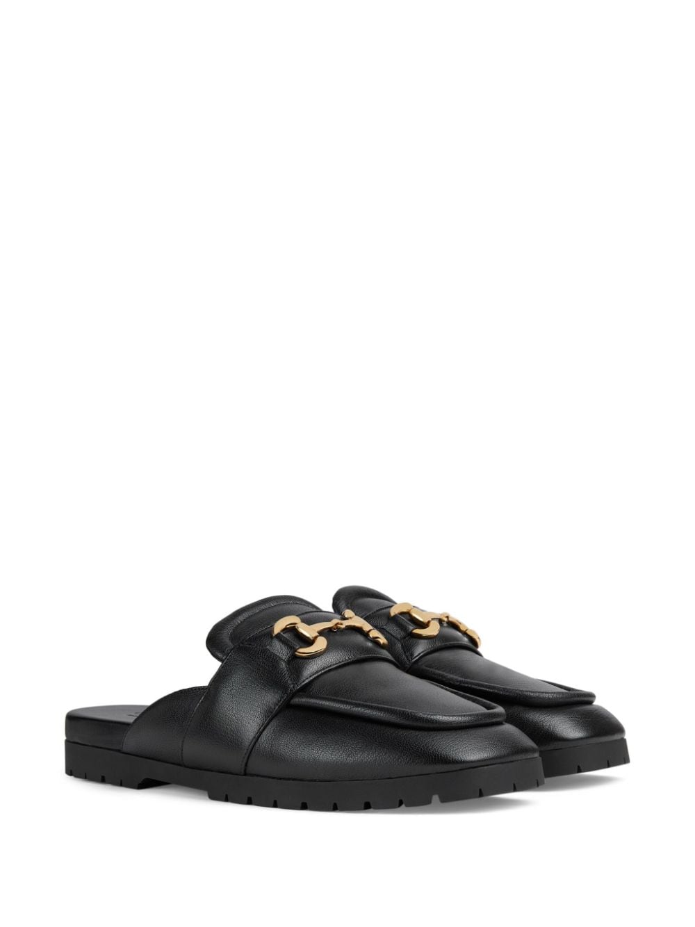 GUCCI Sleek Leather Slope Sandals for Men