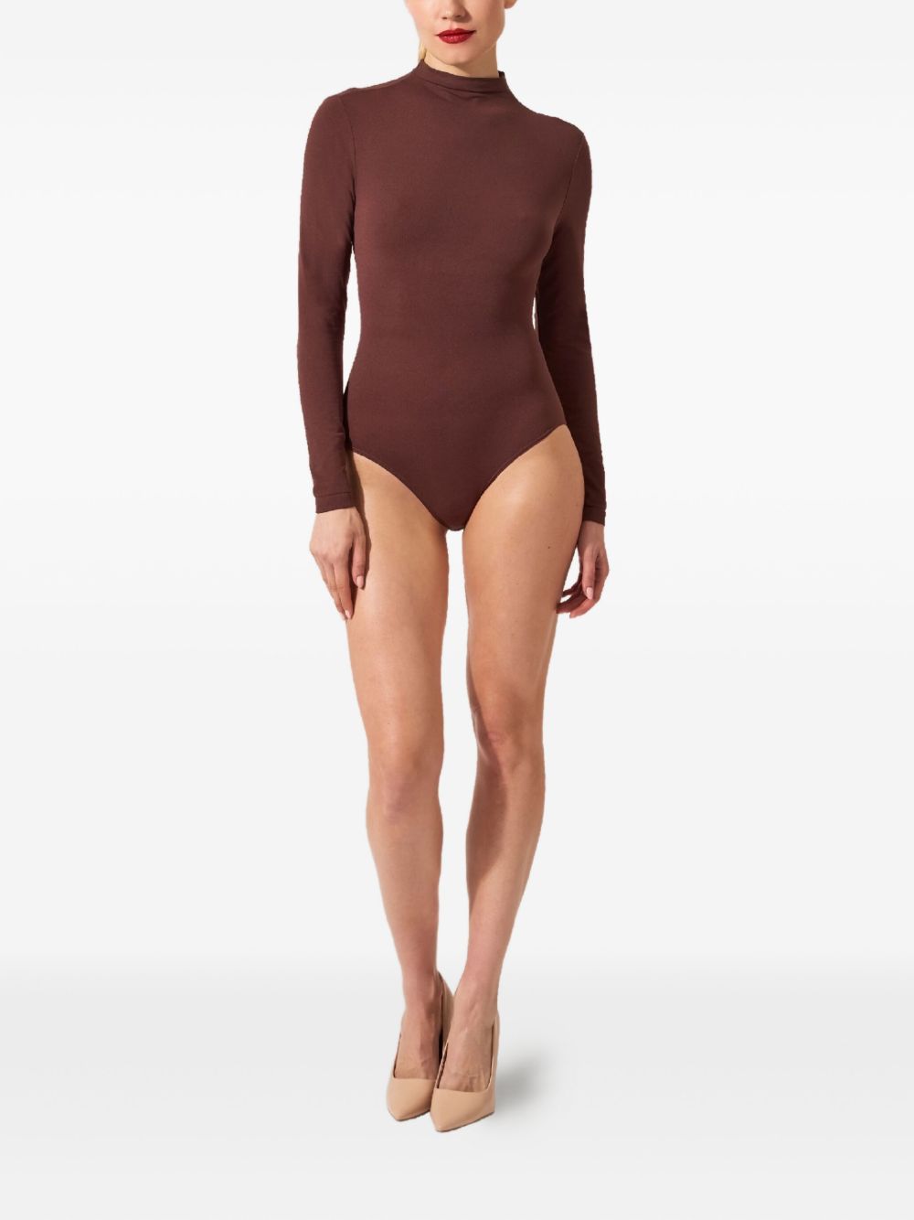 WOLFORD High Neck Seamless Long Sleeve Top
