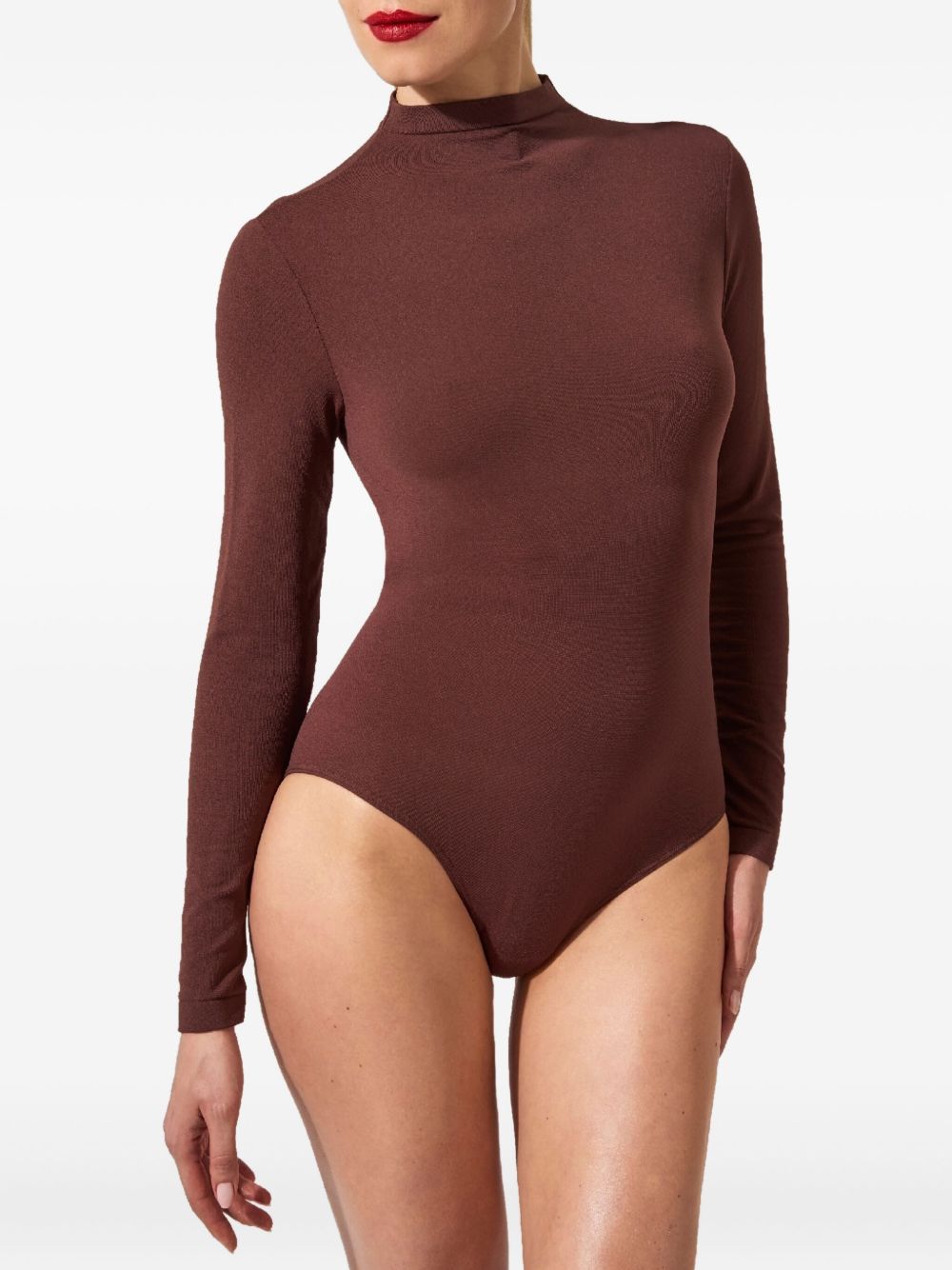 WOLFORD High Neck Seamless Long Sleeve Top