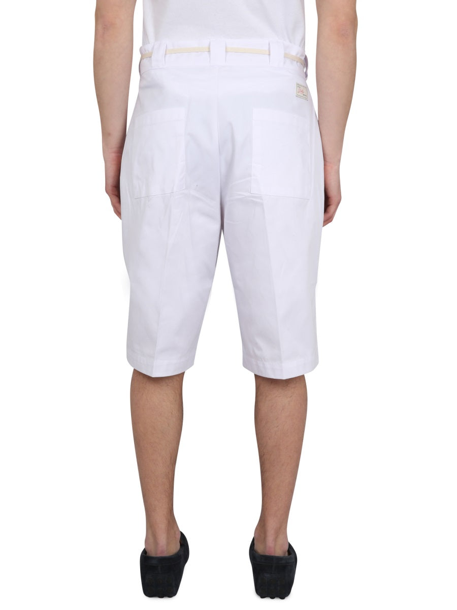 DRÔLE DE MONSIEUR Cotton Blend Bermuda Shorts